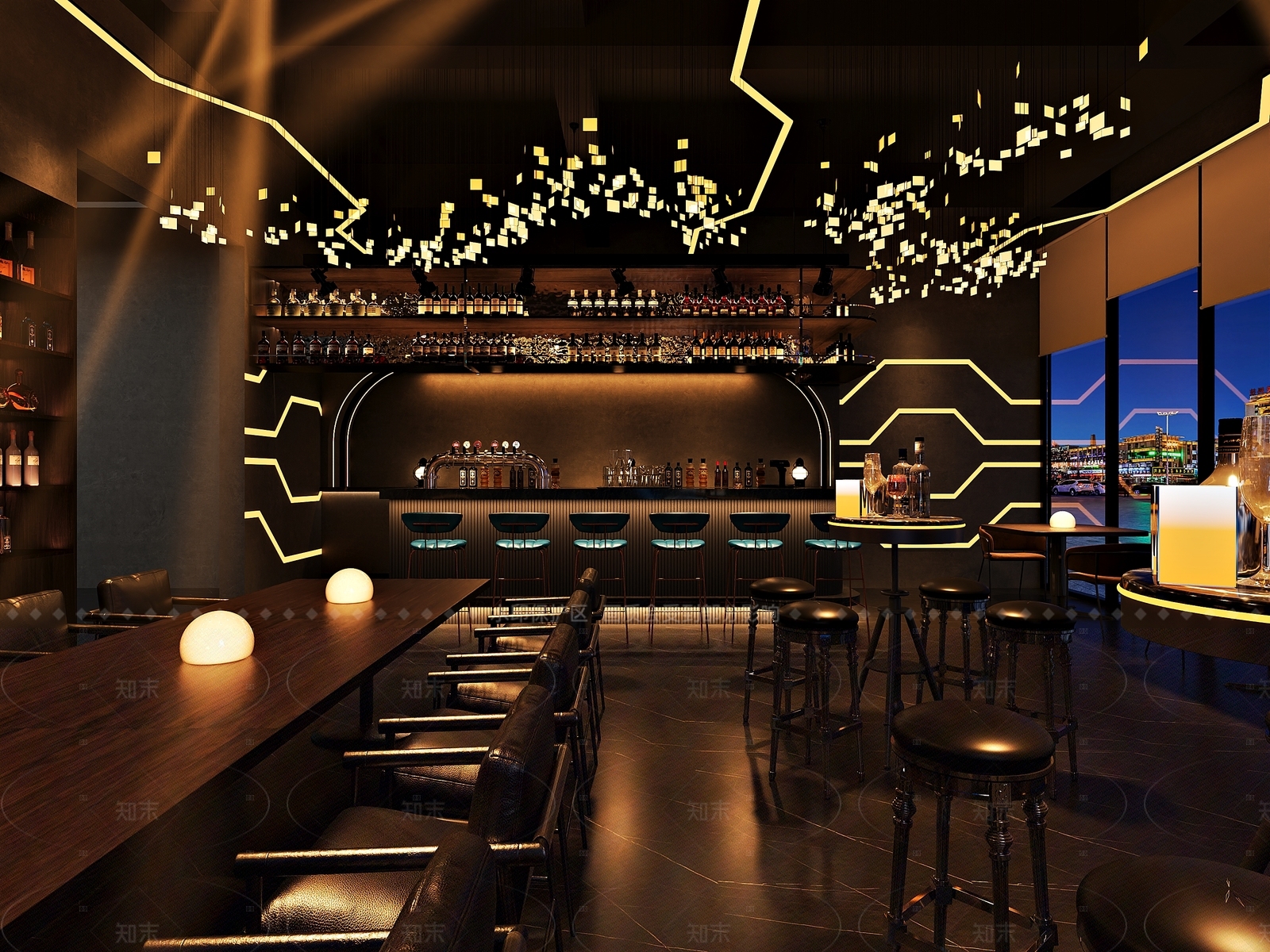 工业酒吧3D模型下载【ID:1205216032】