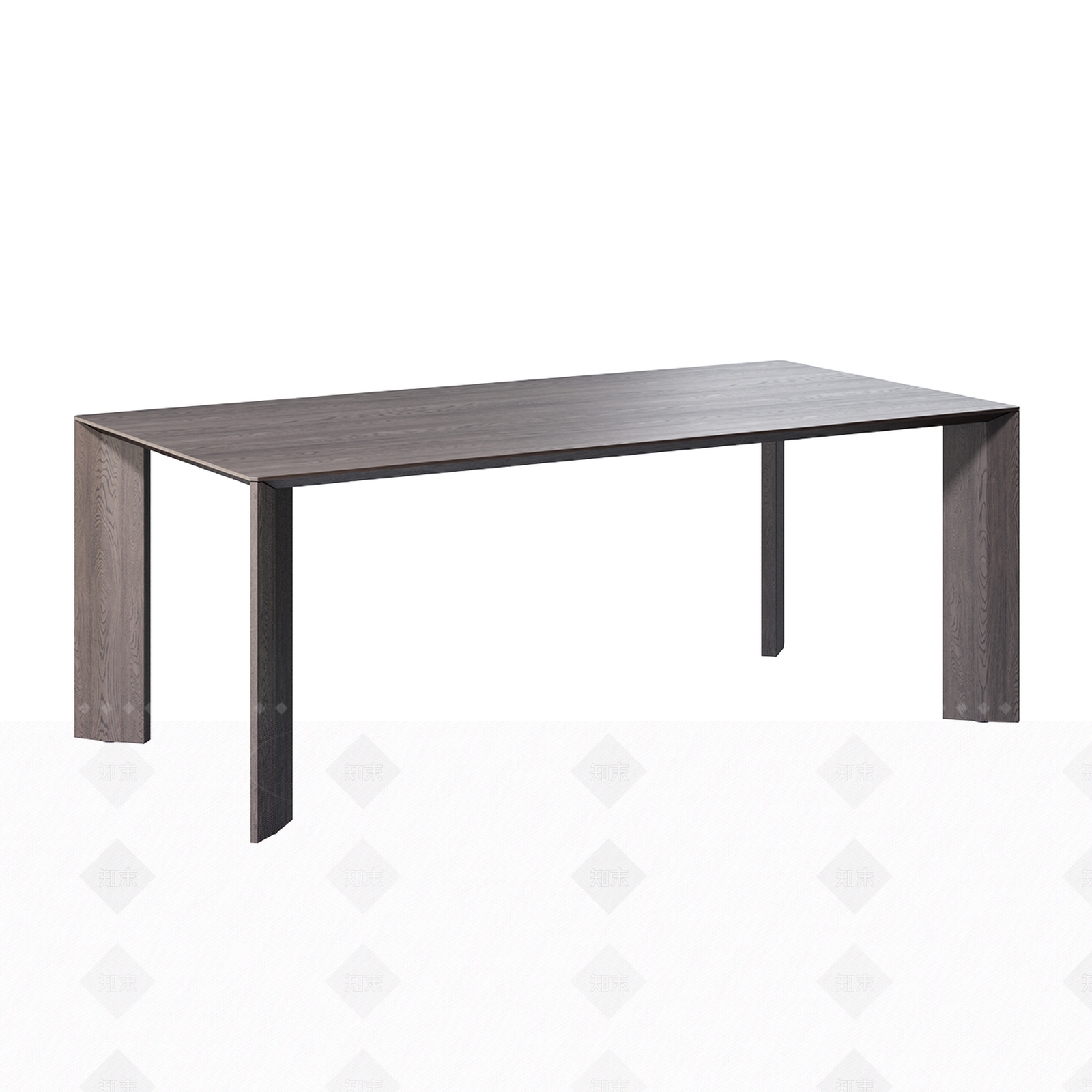 极简北欧餐桌3D模型下载【ID:1205216594】