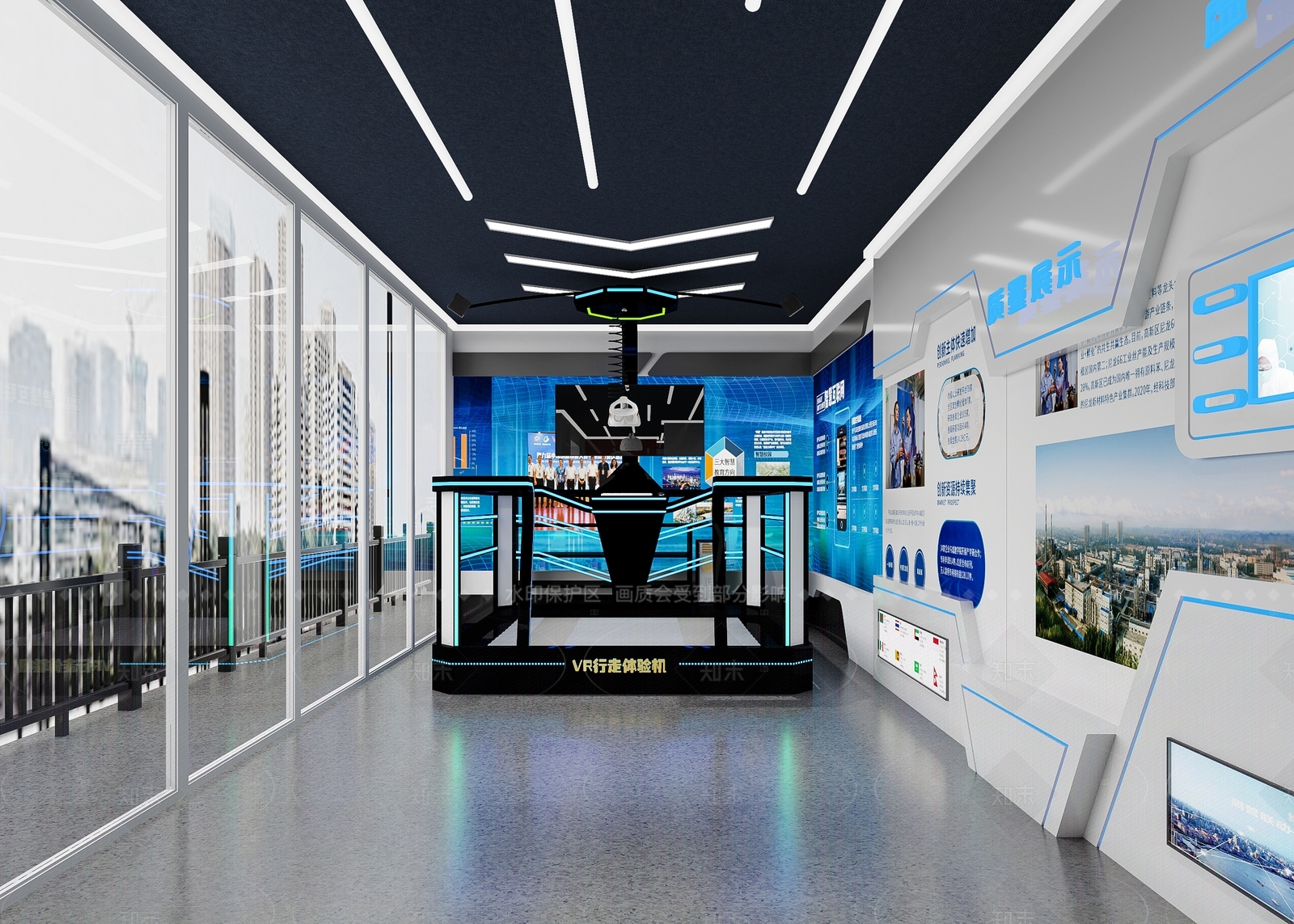 现代科技展厅3D模型下载【ID:1206127698】