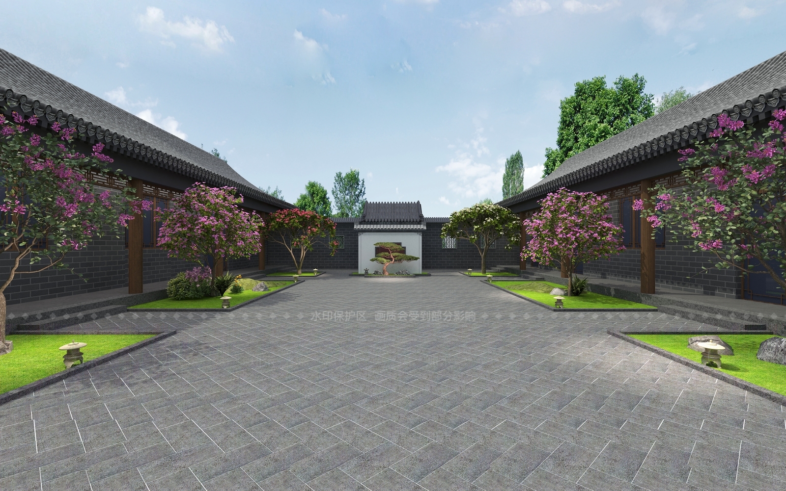 新中式其他景观3D模型下载【ID:1205224864】