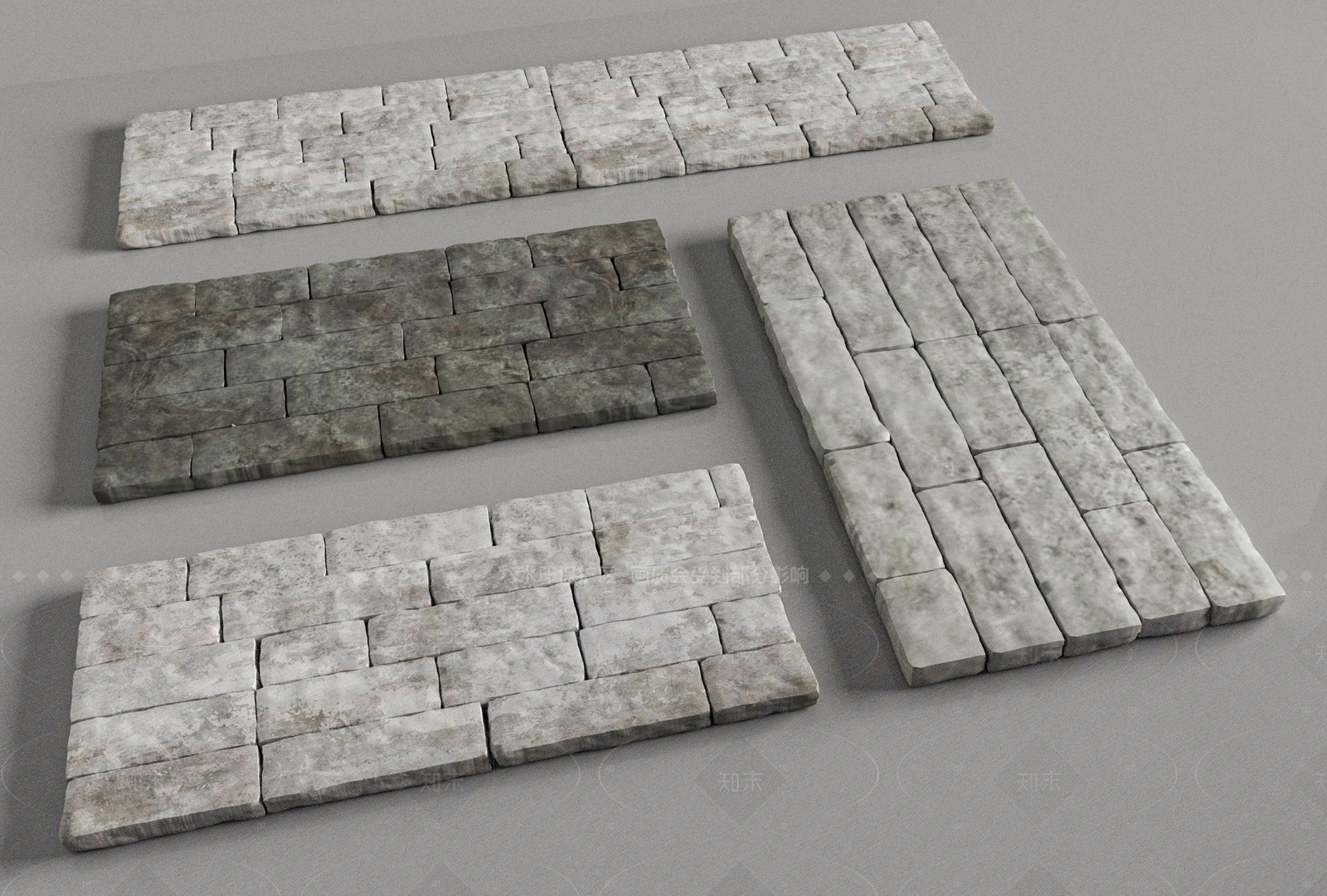 现代石头3D模型下载【ID:1205229367】