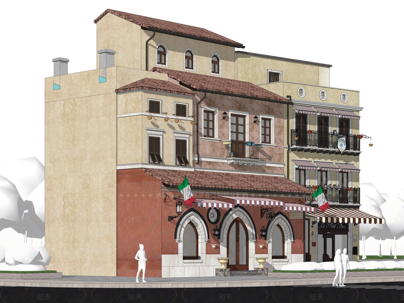 欧式复古其他商业建筑SU模型下载【ID:1205233435】