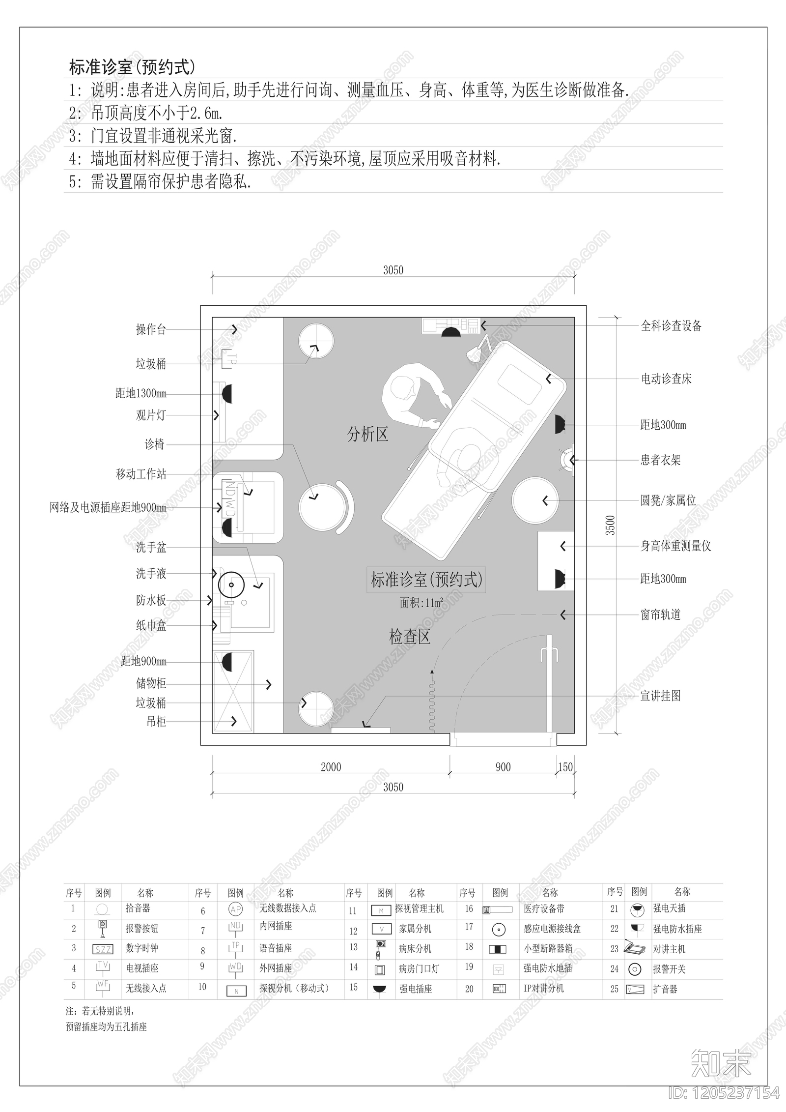 现代医院cad施工图下载【ID:1205237154】