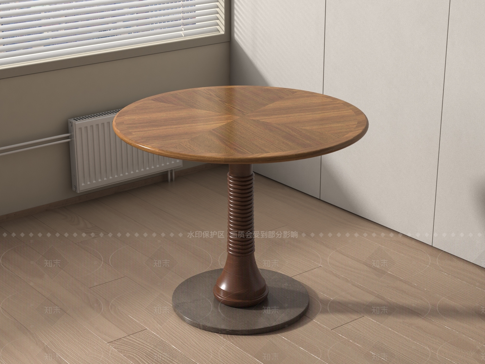 现代中古餐桌3D模型下载【ID:1205239772】