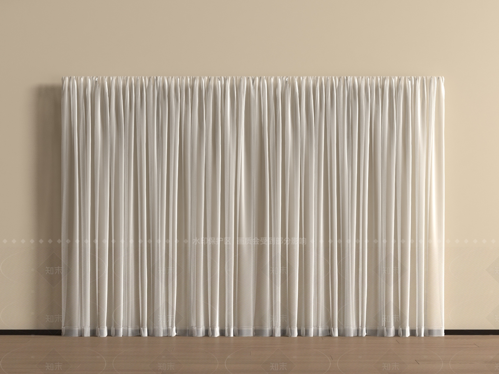 现代窗帘SU模型下载【ID:1205239824】