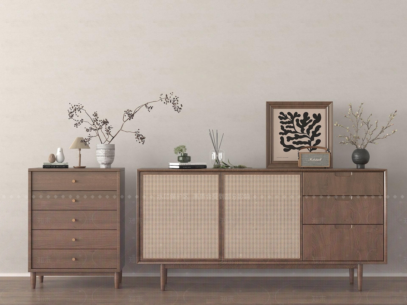 新中式餐边柜3D模型下载【ID:1205246958】