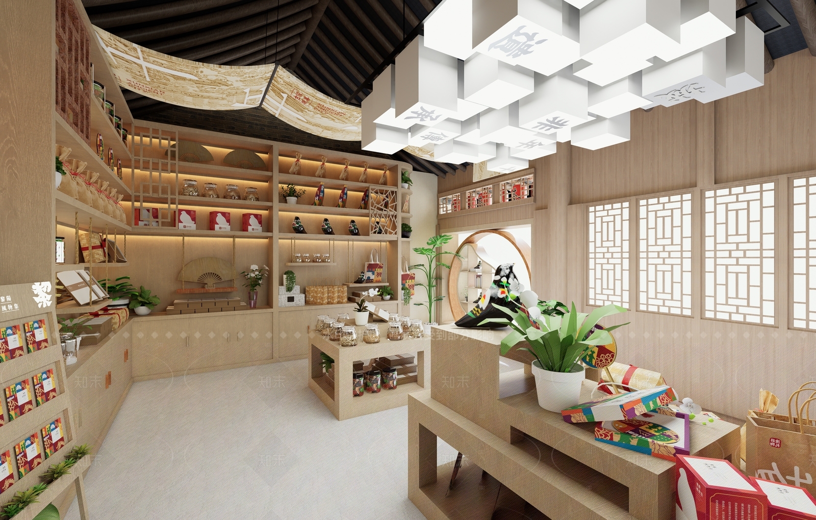 新中式中式玩具礼品店SU模型下载【ID:1205253333】