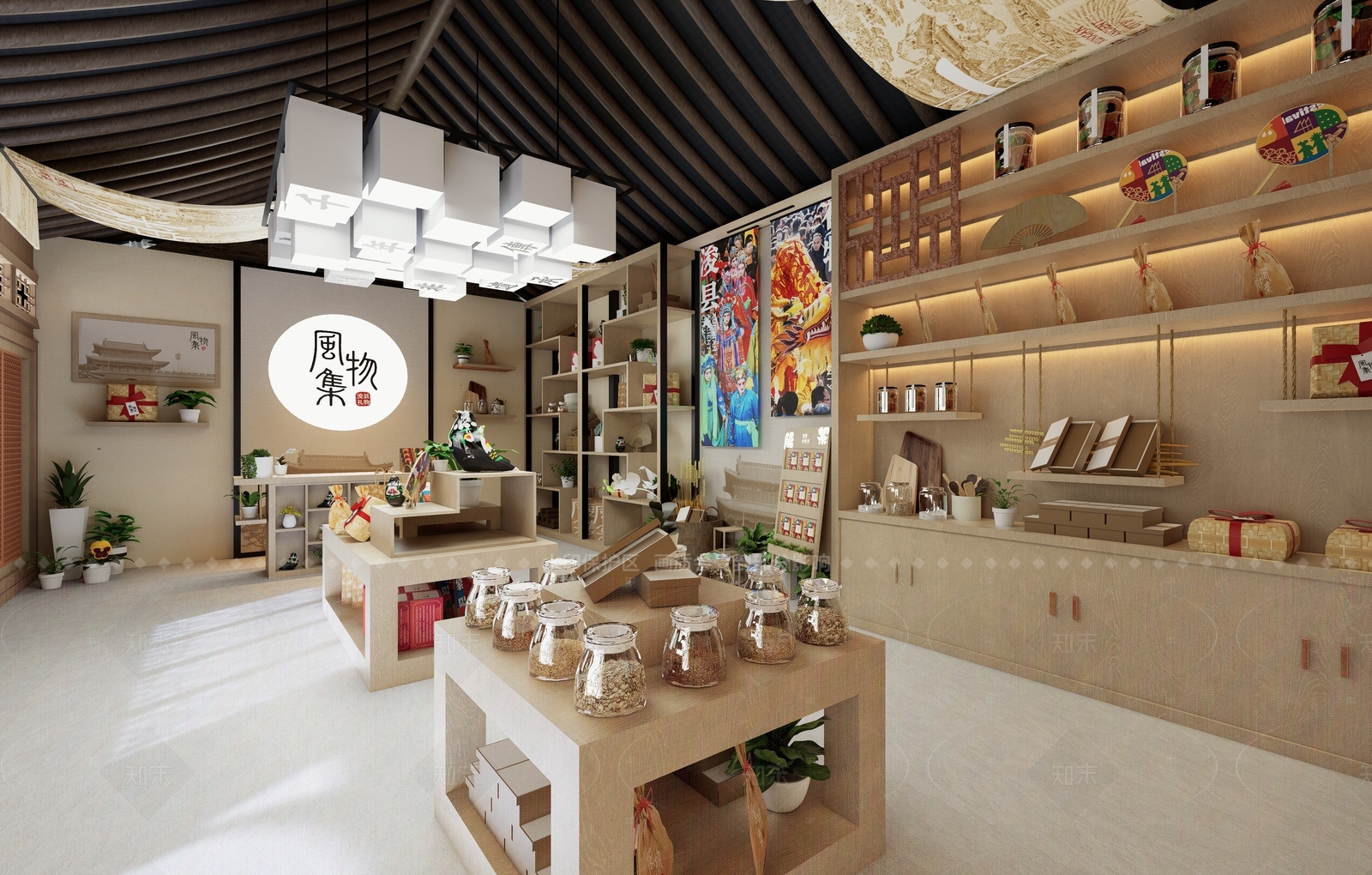 新中式中式玩具礼品店SU模型下载【ID:1205253333】