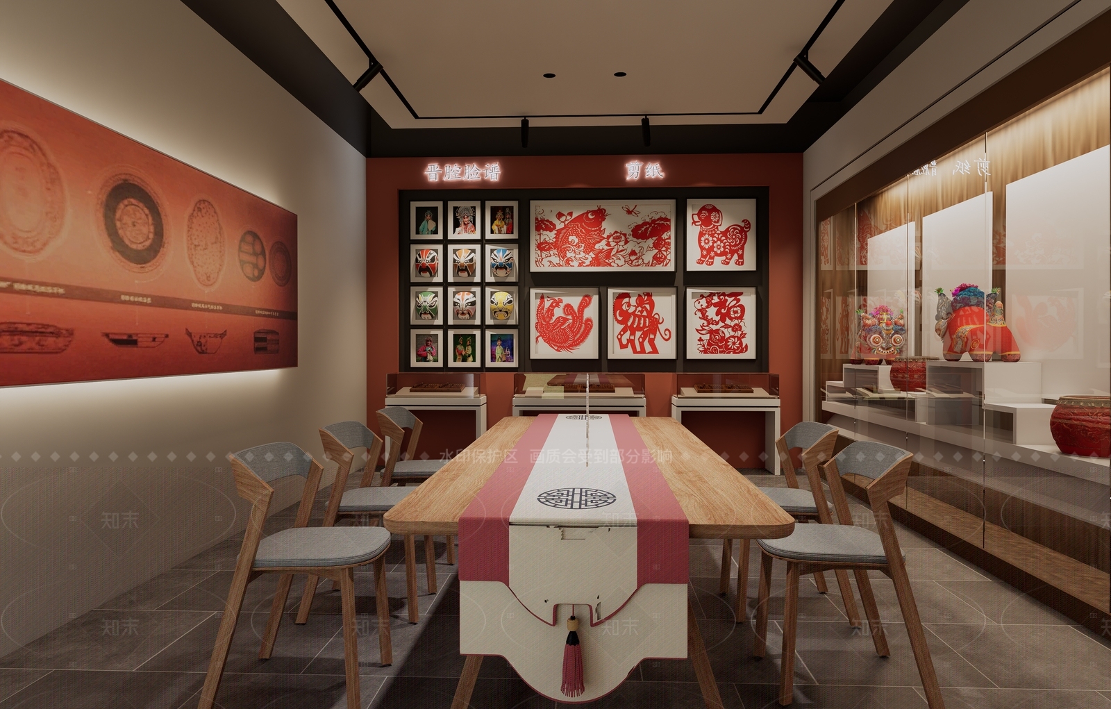 新中式现代博物馆SU模型下载【ID:1205254447】