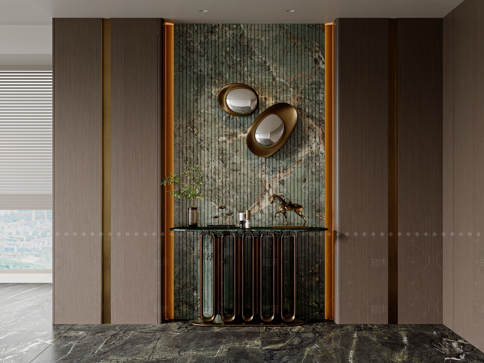 现代意式玄关3D模型下载【ID:1205257032】