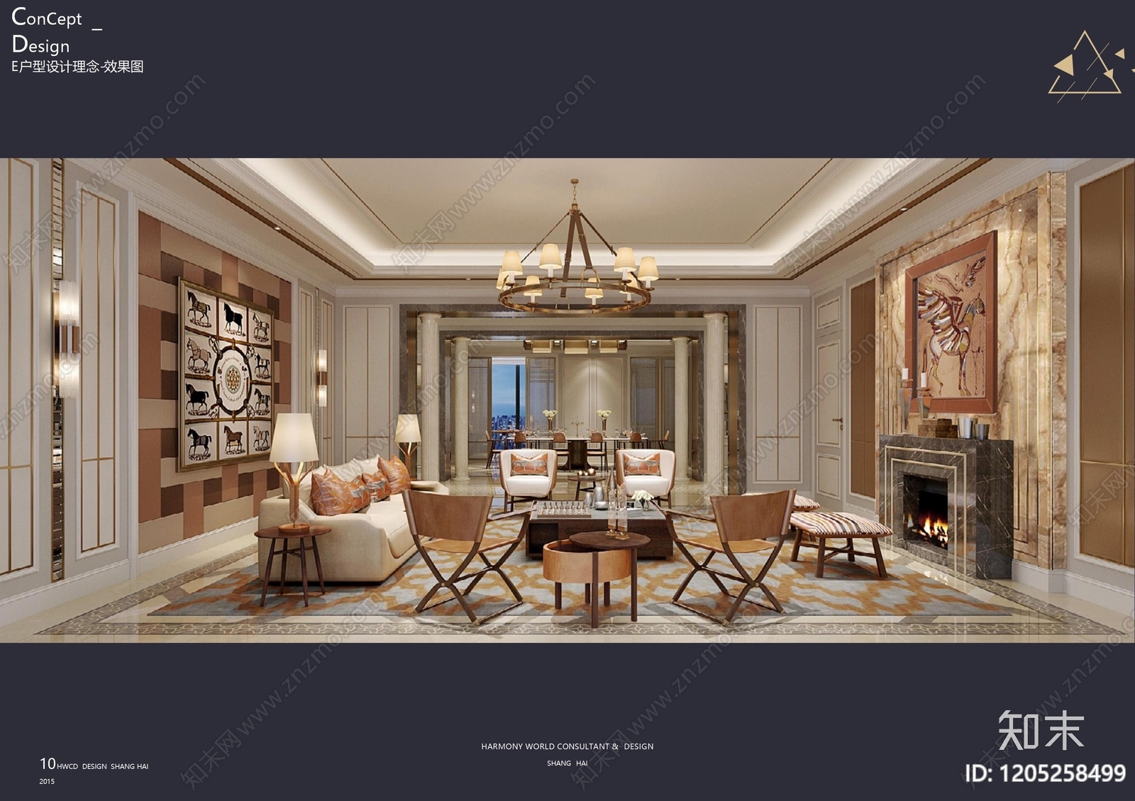 欧式美式样板间下载【ID:1205258499】