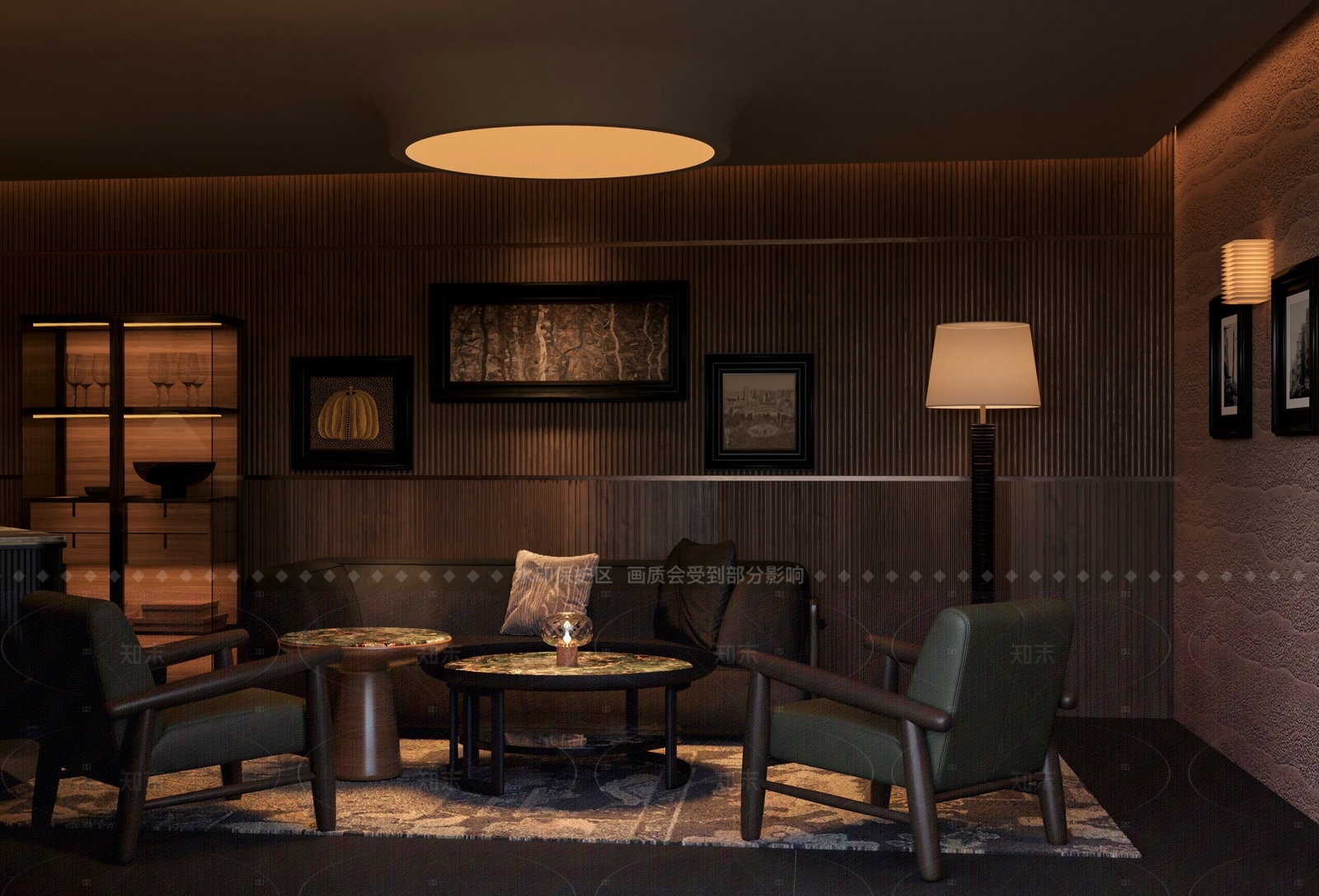 美式复古酒吧3D模型下载【ID:1205262625】