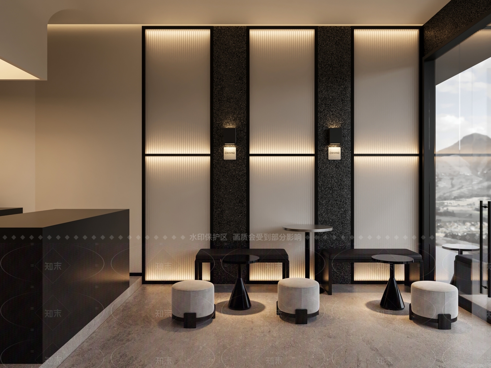 现代咖啡厅3D模型下载【ID:1205265958】