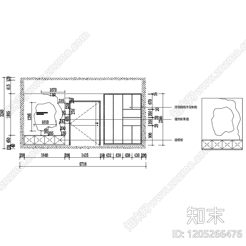 现代简约其他公共空间cad施工图下载【ID:1205266476】