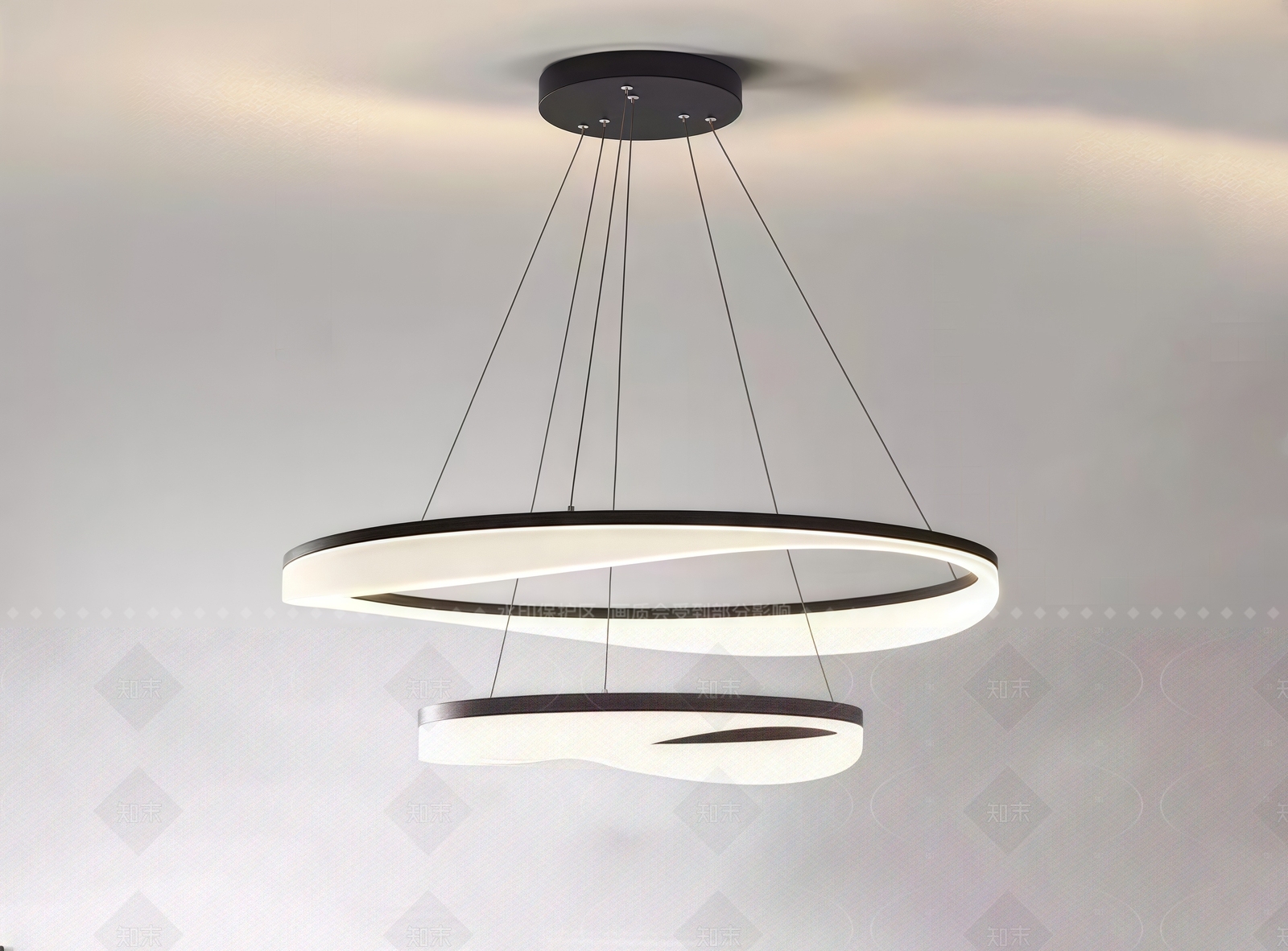 现代简约吊灯3D模型下载【ID:1205266872】