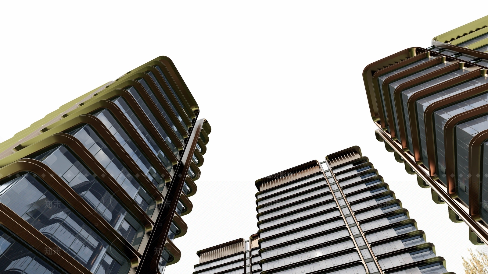 简约现代小区建筑SU模型下载【ID:1205275750】