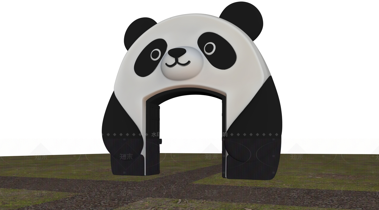 现代入口大门SU模型下载【ID:1205287469】