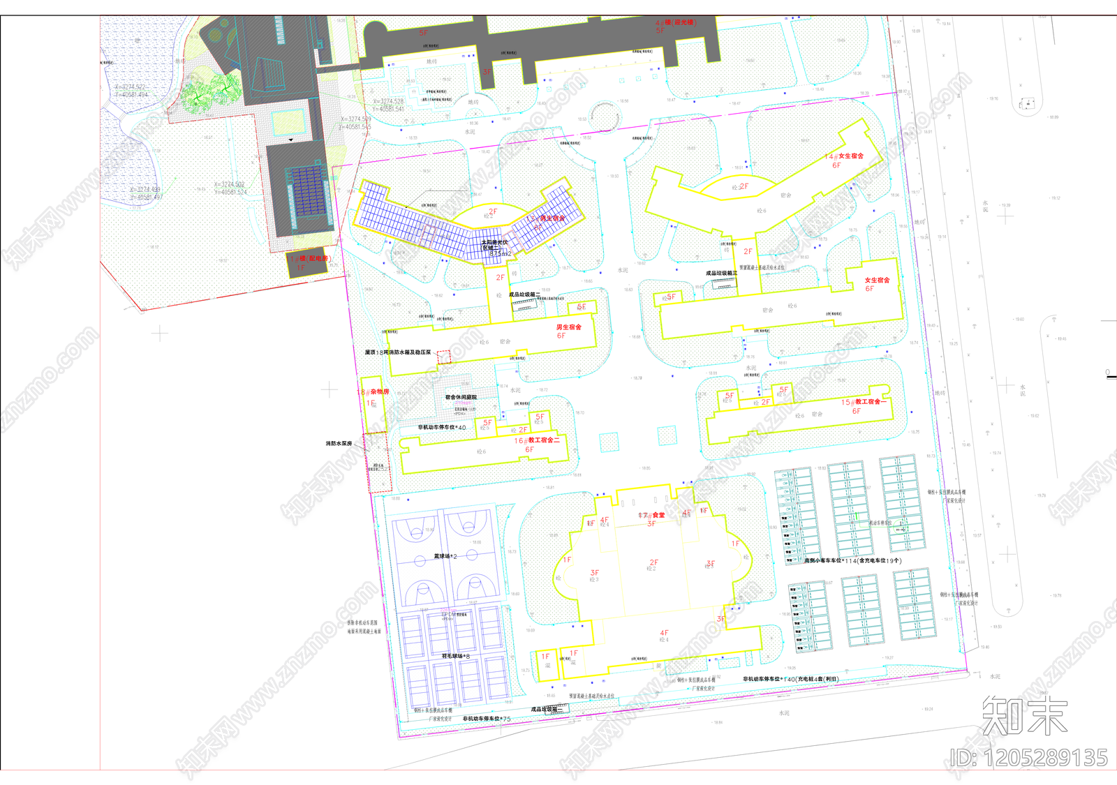 现代学校建筑cad施工图下载【ID:1205289135】