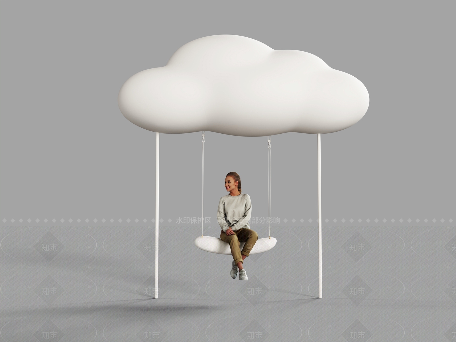 现代轻奢公园绿地装置SU模型下载【ID:1205289775】