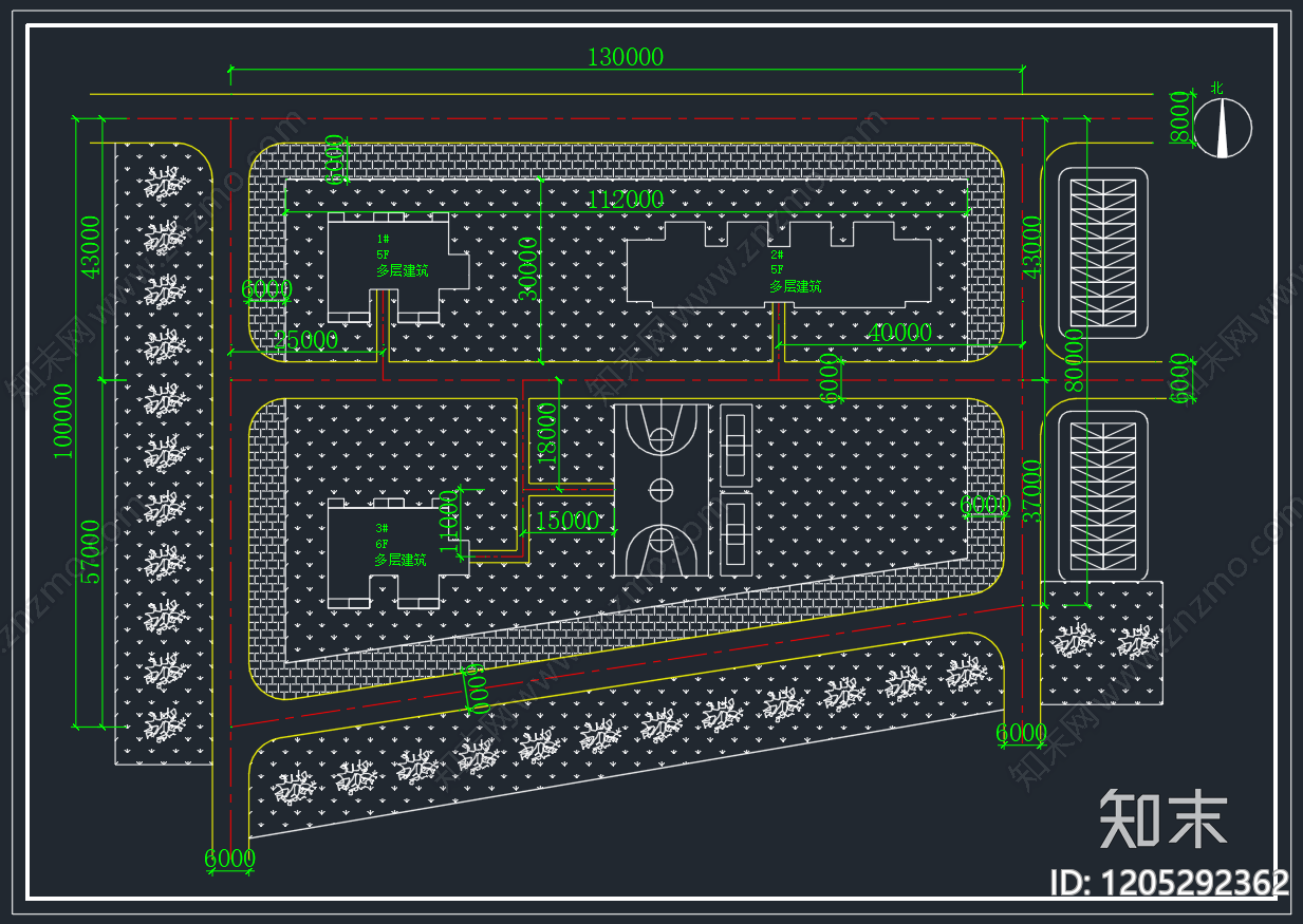 建筑平面布置图施工图下载【ID:1205292362】