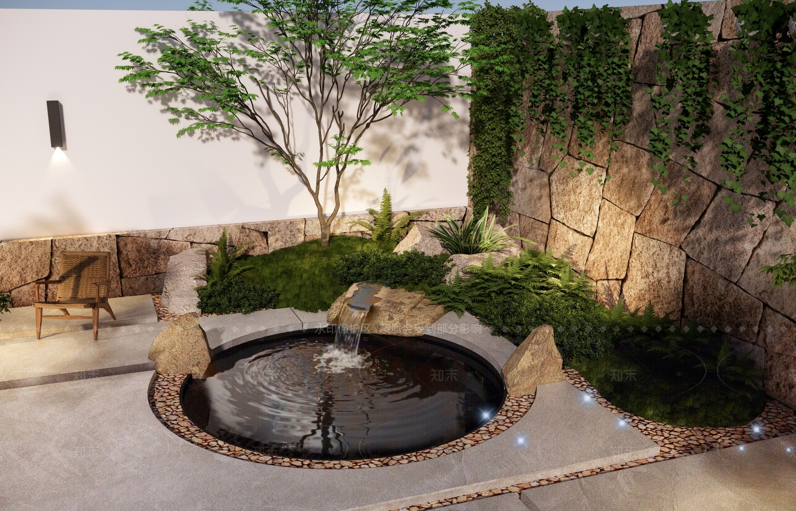 现代住宅区景观SU模型下载【ID:1205372509】