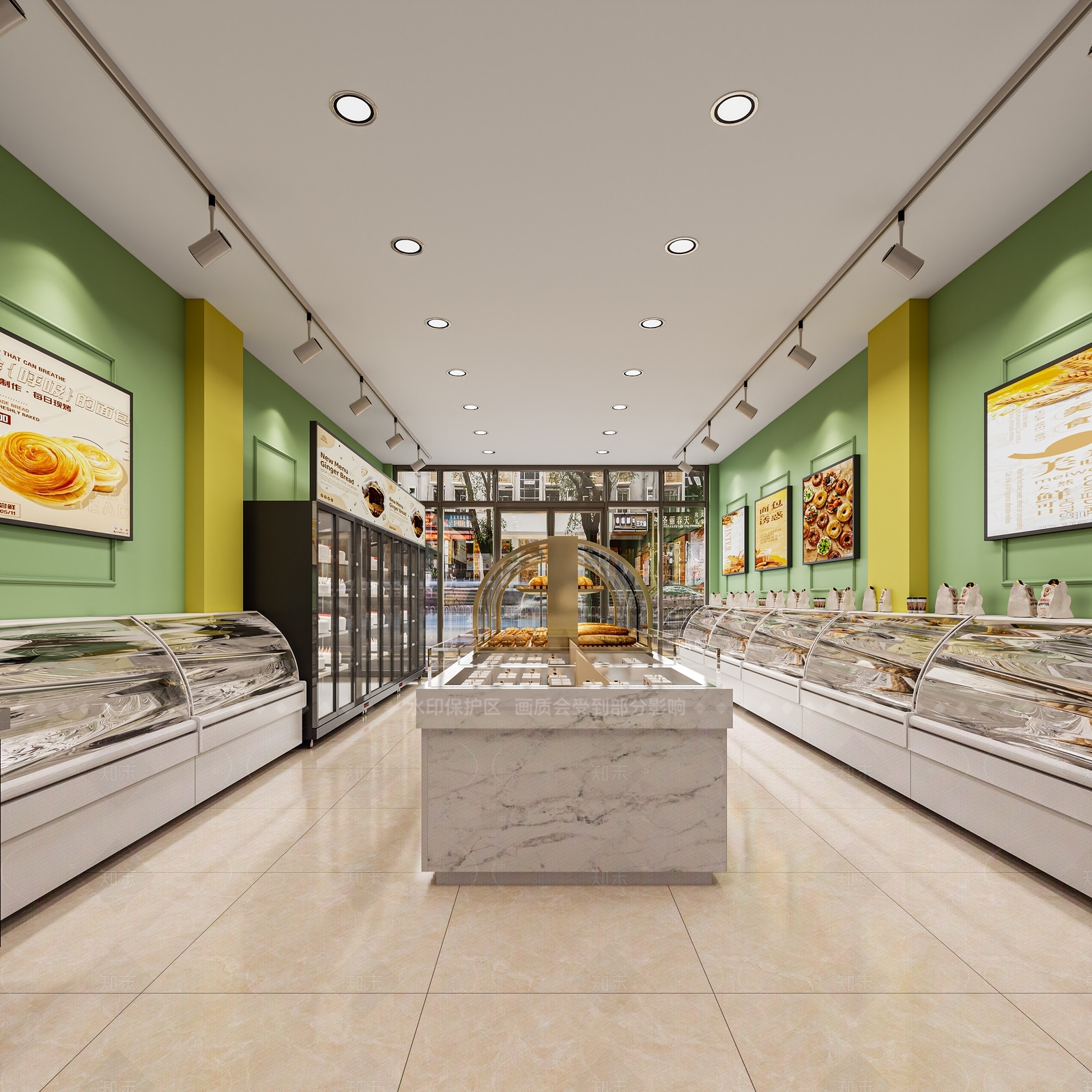 奶油北欧蛋糕店3D模型下载【ID:1205300283】