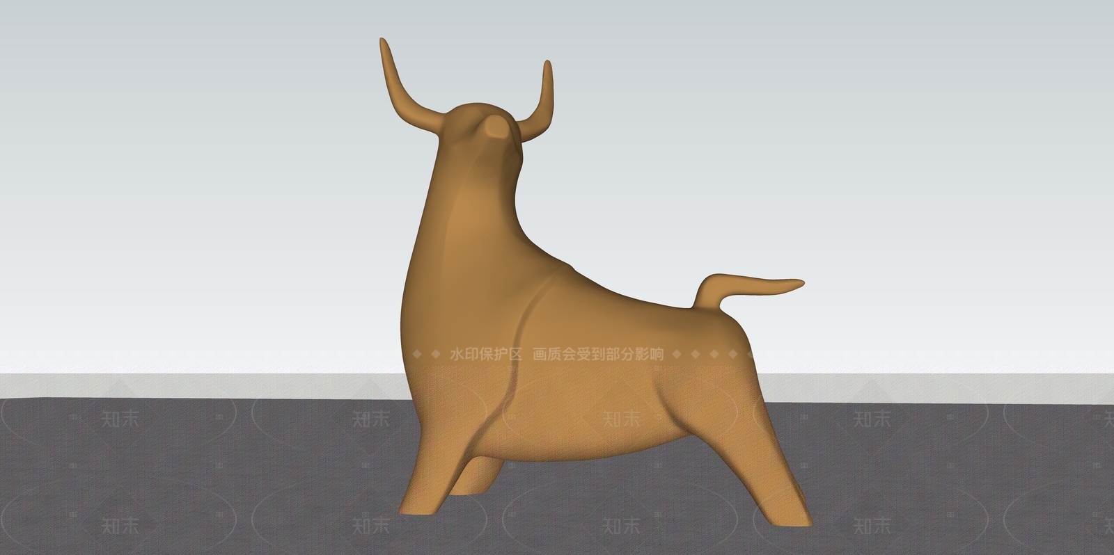 现代简约雕塑SU模型下载【ID:1205300375】