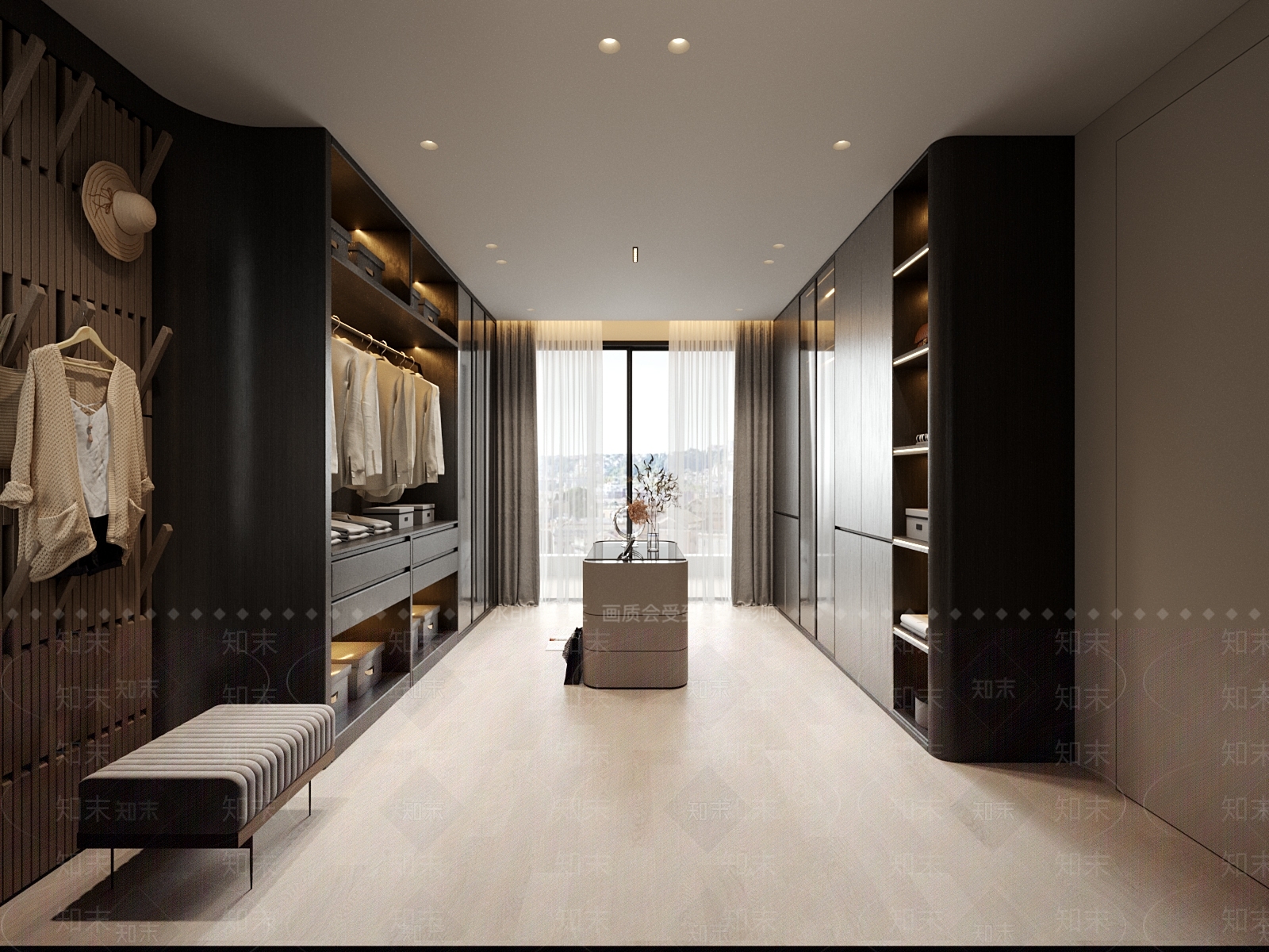 现代意式衣帽间3D模型下载【ID:1205305154】