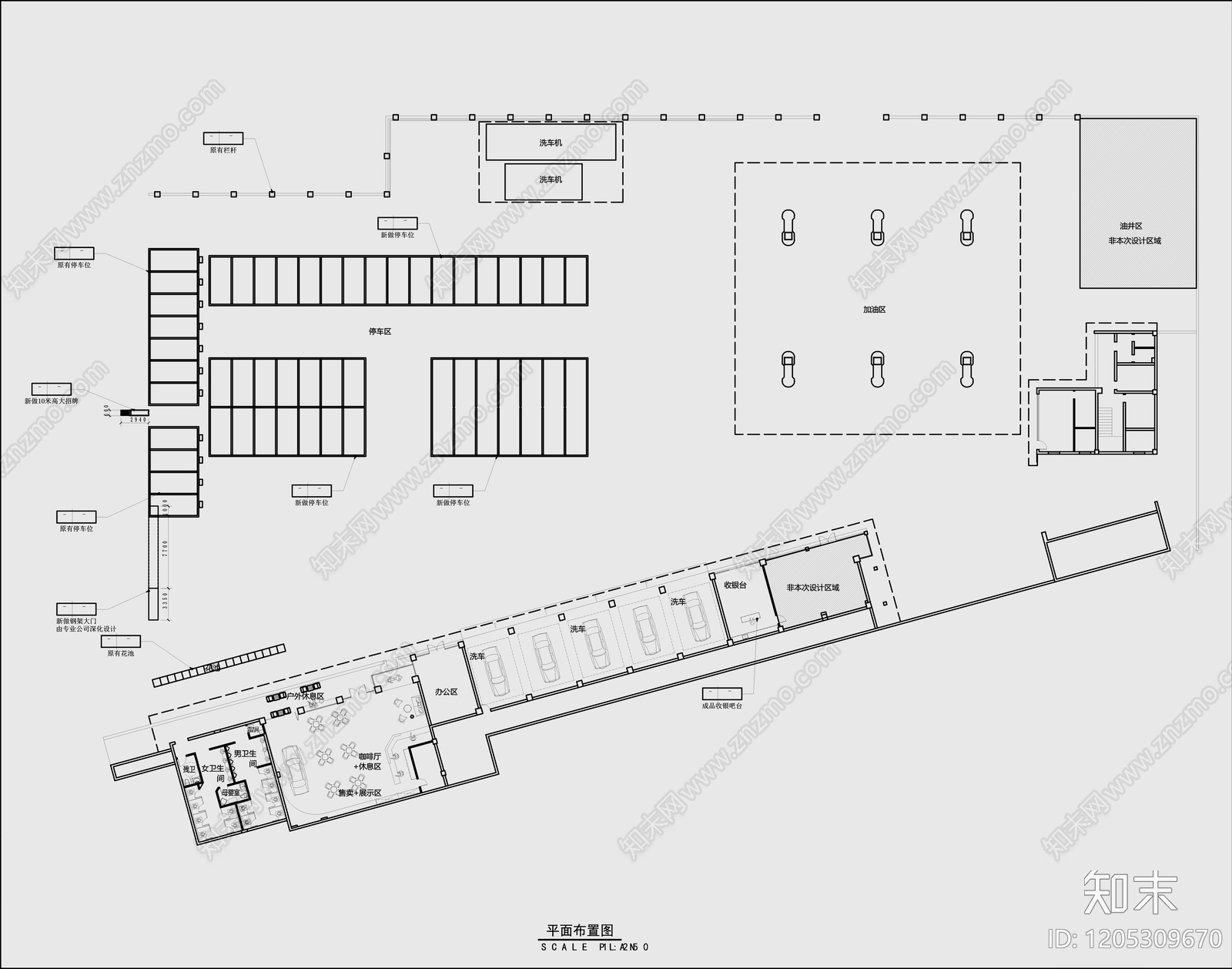 现代复古其他商业空间cad施工图下载【ID:1205309670】