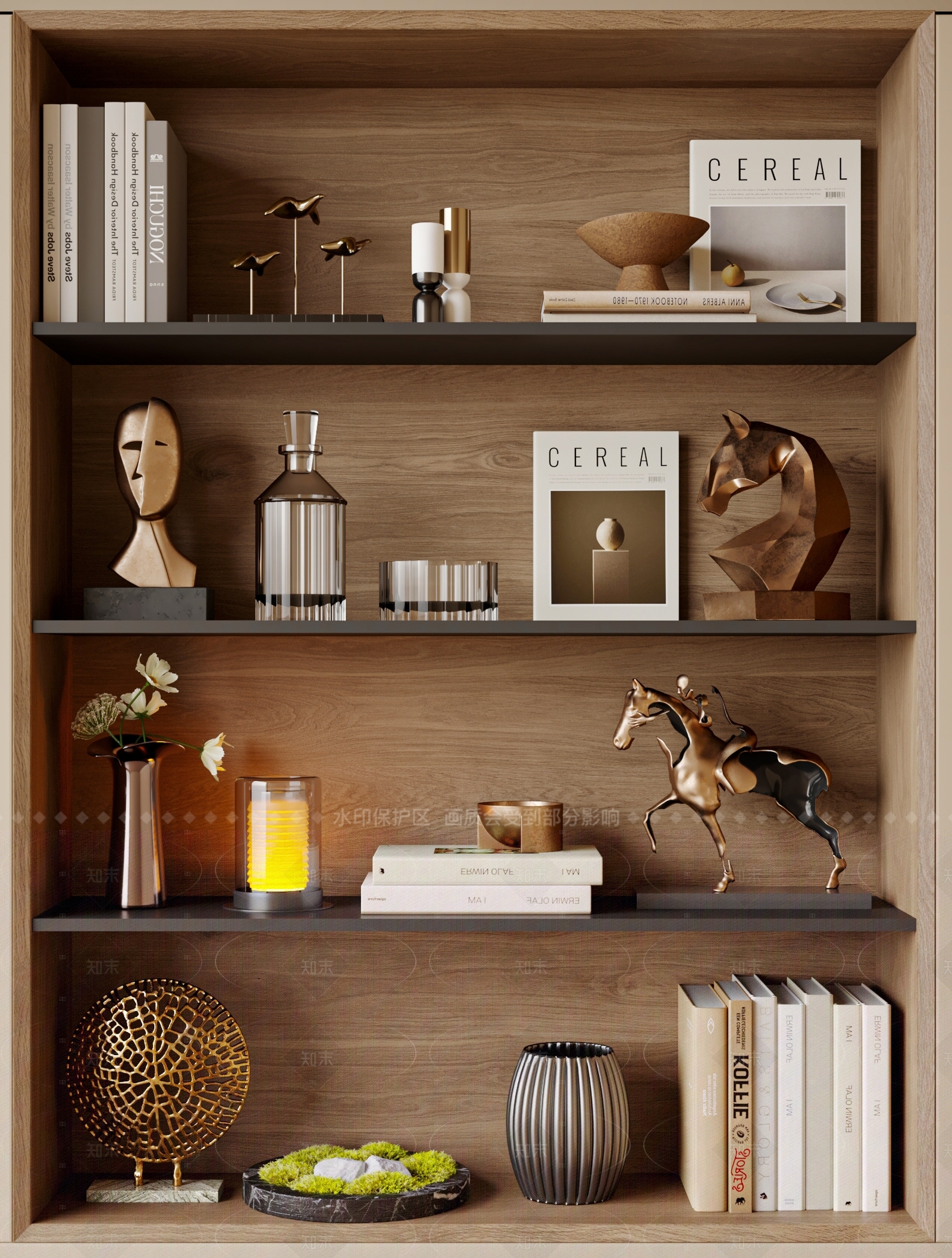 现代意式摆件组合3D模型下载【ID:1205324632】