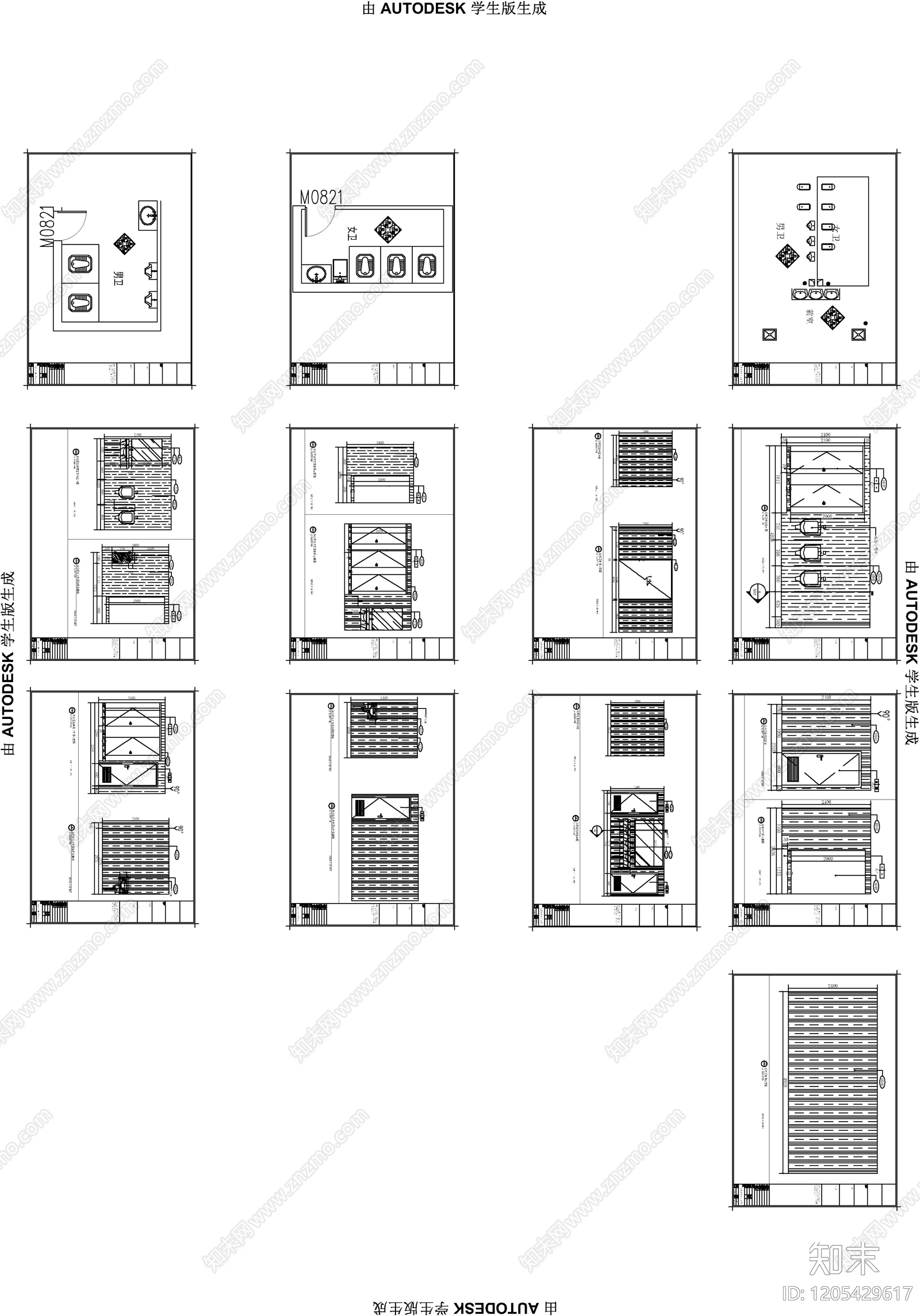 现代医院施工图下载【ID:1205429617】