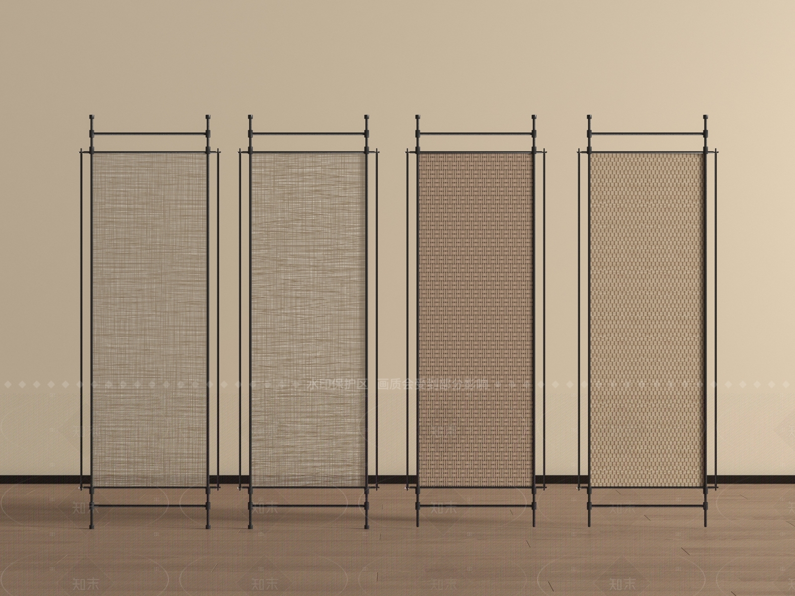 新中式隔断SU模型下载【ID:1205325340】
