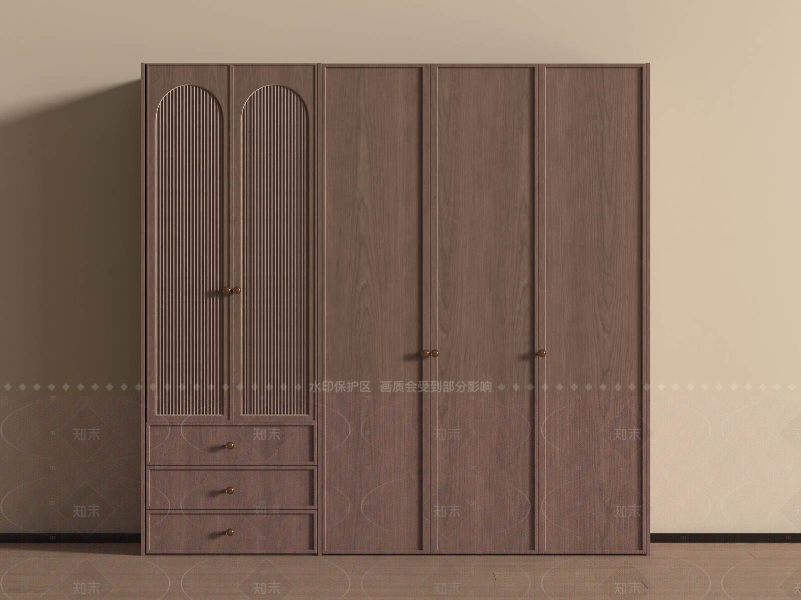 中古衣柜SU模型下载【ID:1205325433】