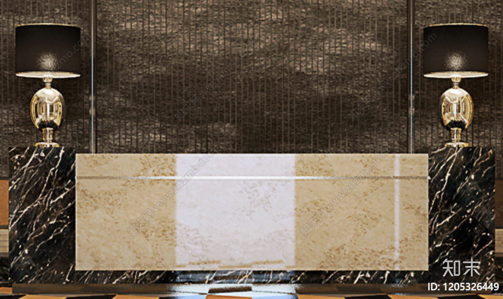 现代吧台施工图下载【ID:1205326449】