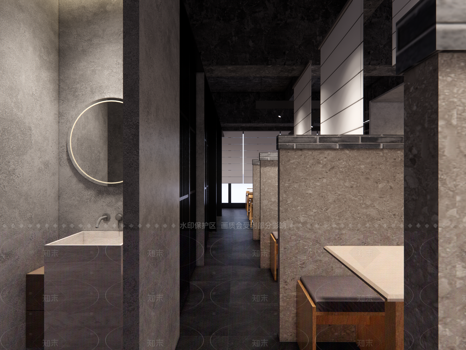 工业复古日料店SU模型下载【ID:1205326543】