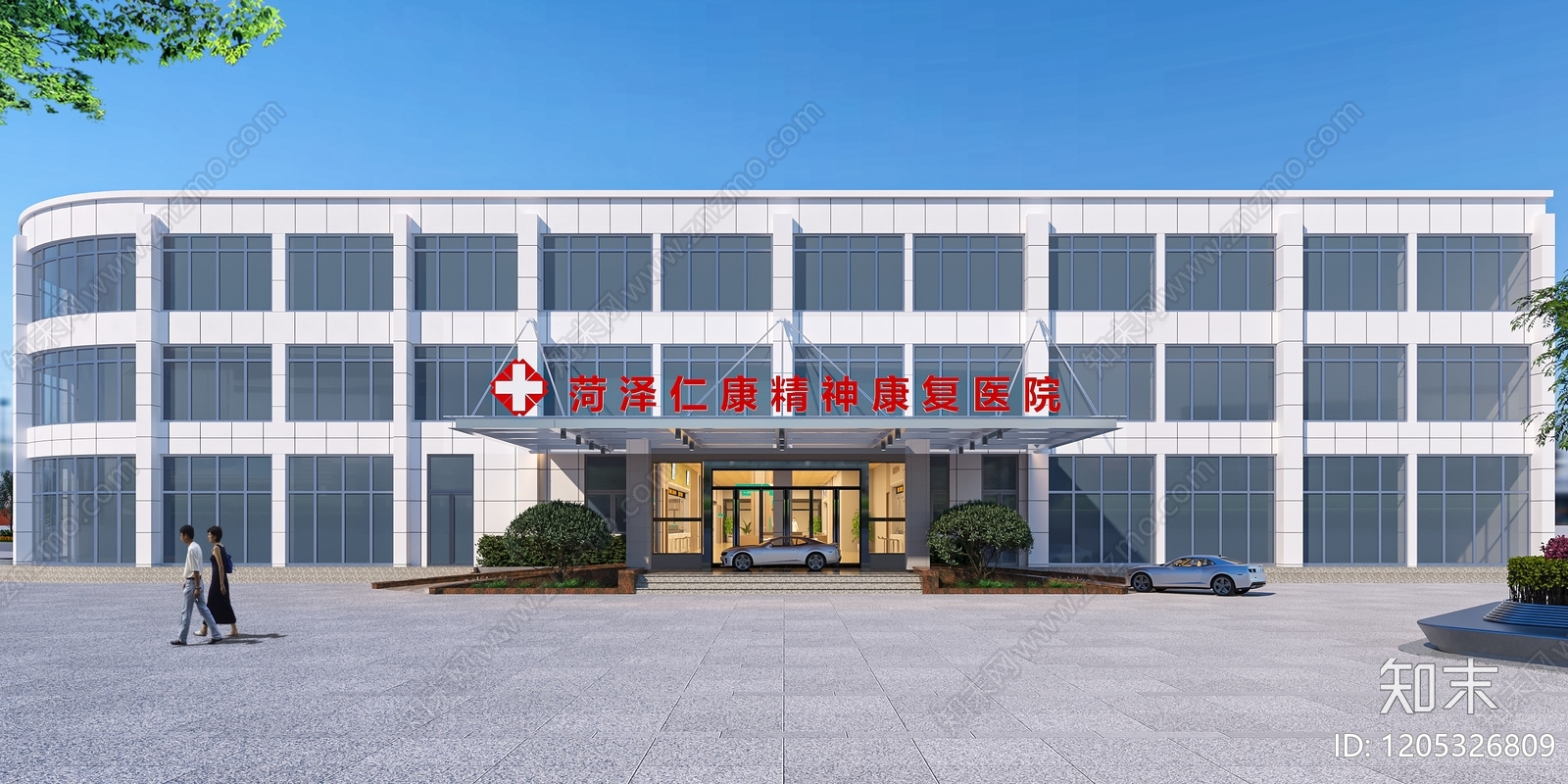 现代医院建筑施工图下载【ID:1205326809】