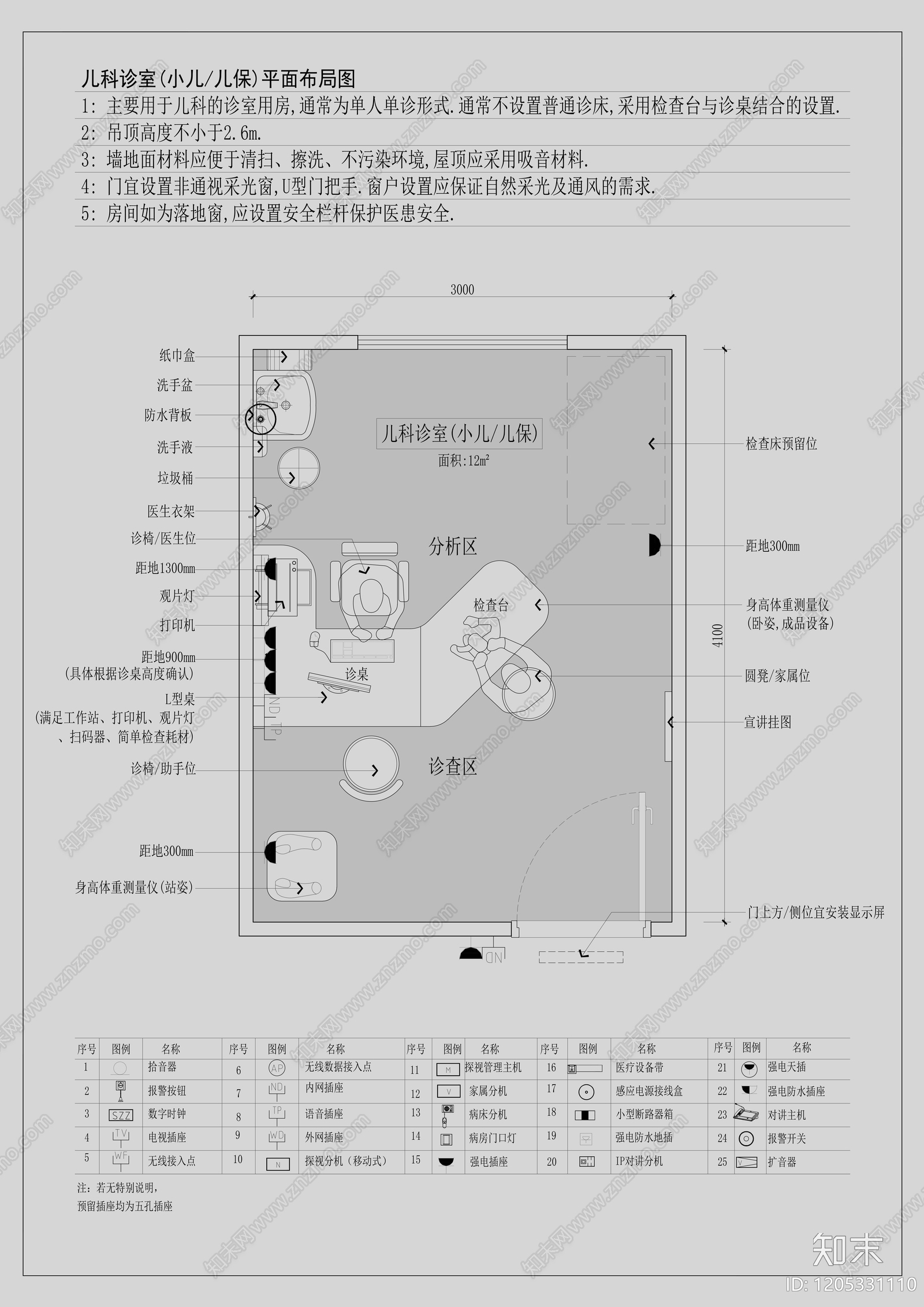 现代医院cad施工图下载【ID:1205331110】