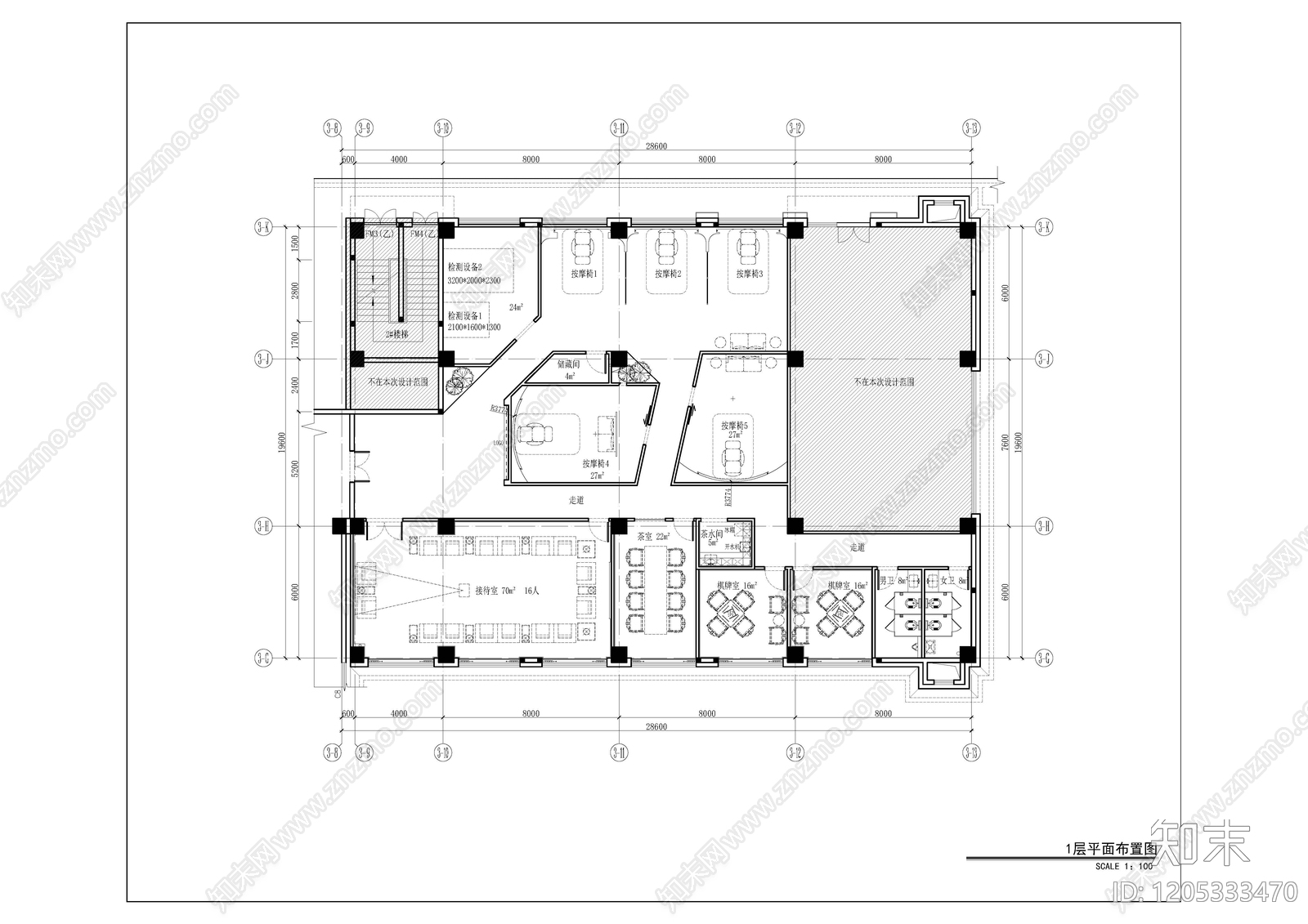 其他办公空间cad施工图下载【ID:1205333470】