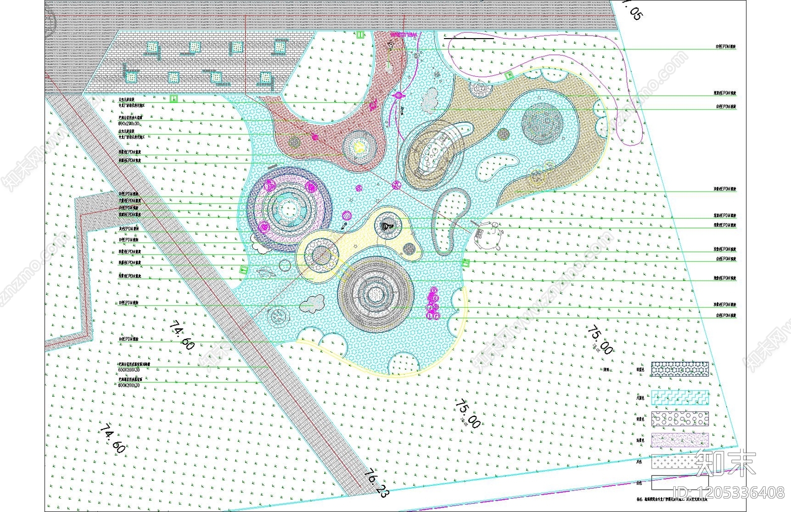 儿童公园cad施工图下载【ID:1205336408】
