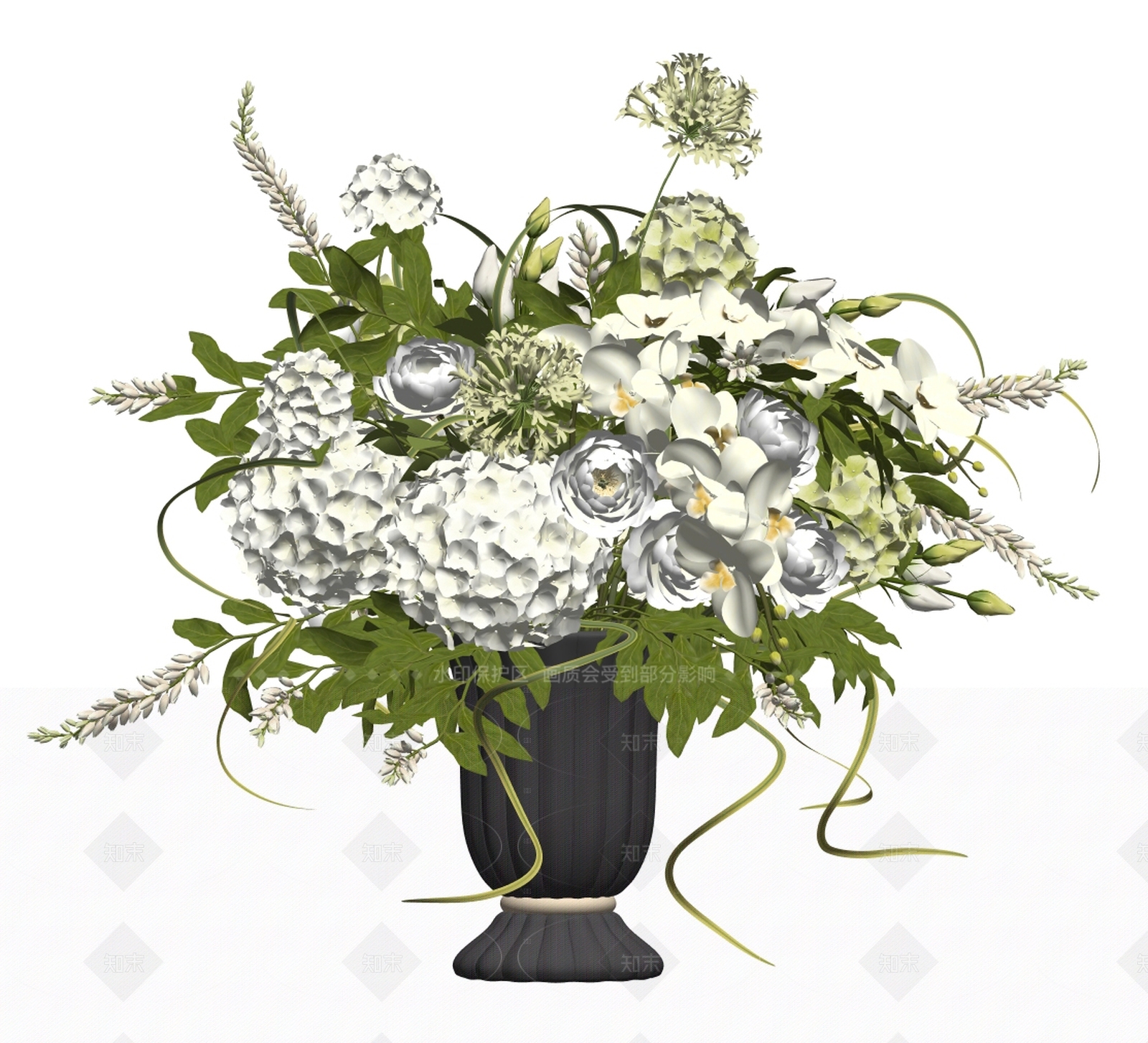 现代花瓶SU模型下载【ID:1205336911】