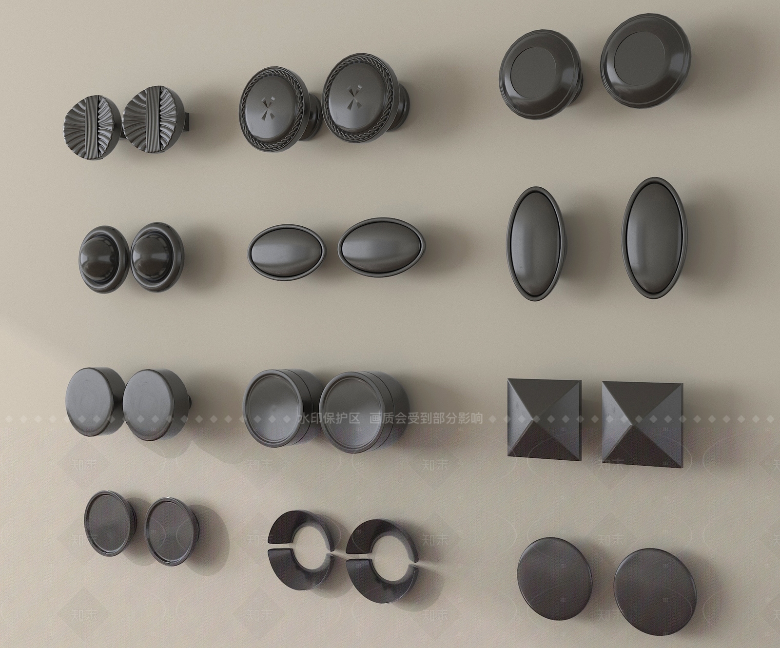 现代拉手3D模型下载【ID:1205337390】