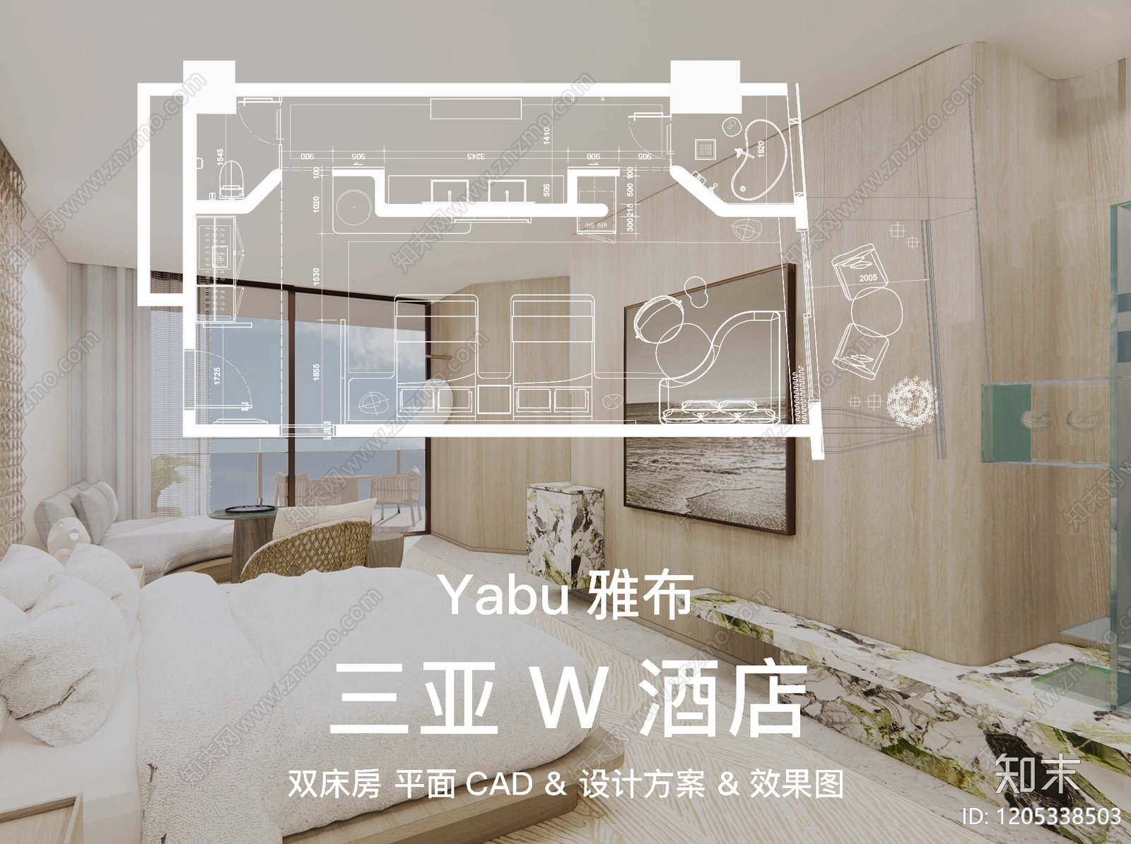 酒店客房施工图下载【ID:1205338503】