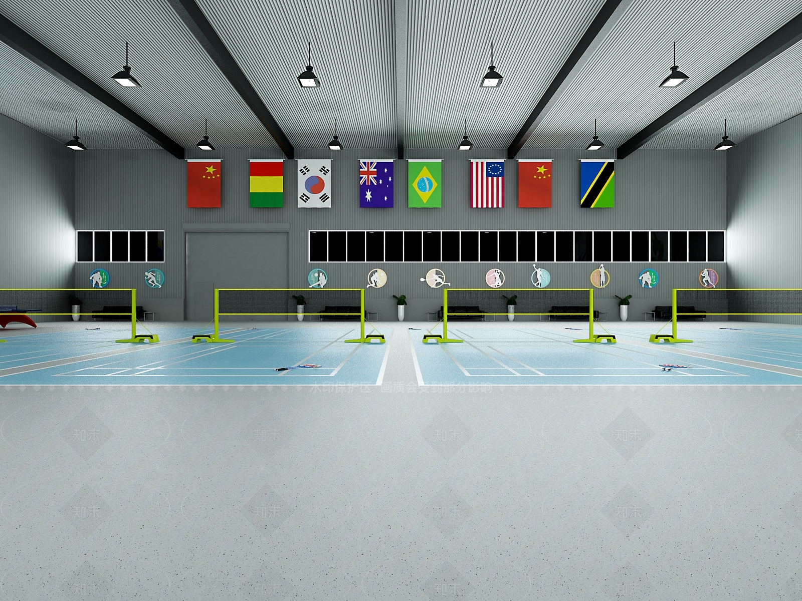 工业其他娱乐空间3D模型下载【ID:1205339237】