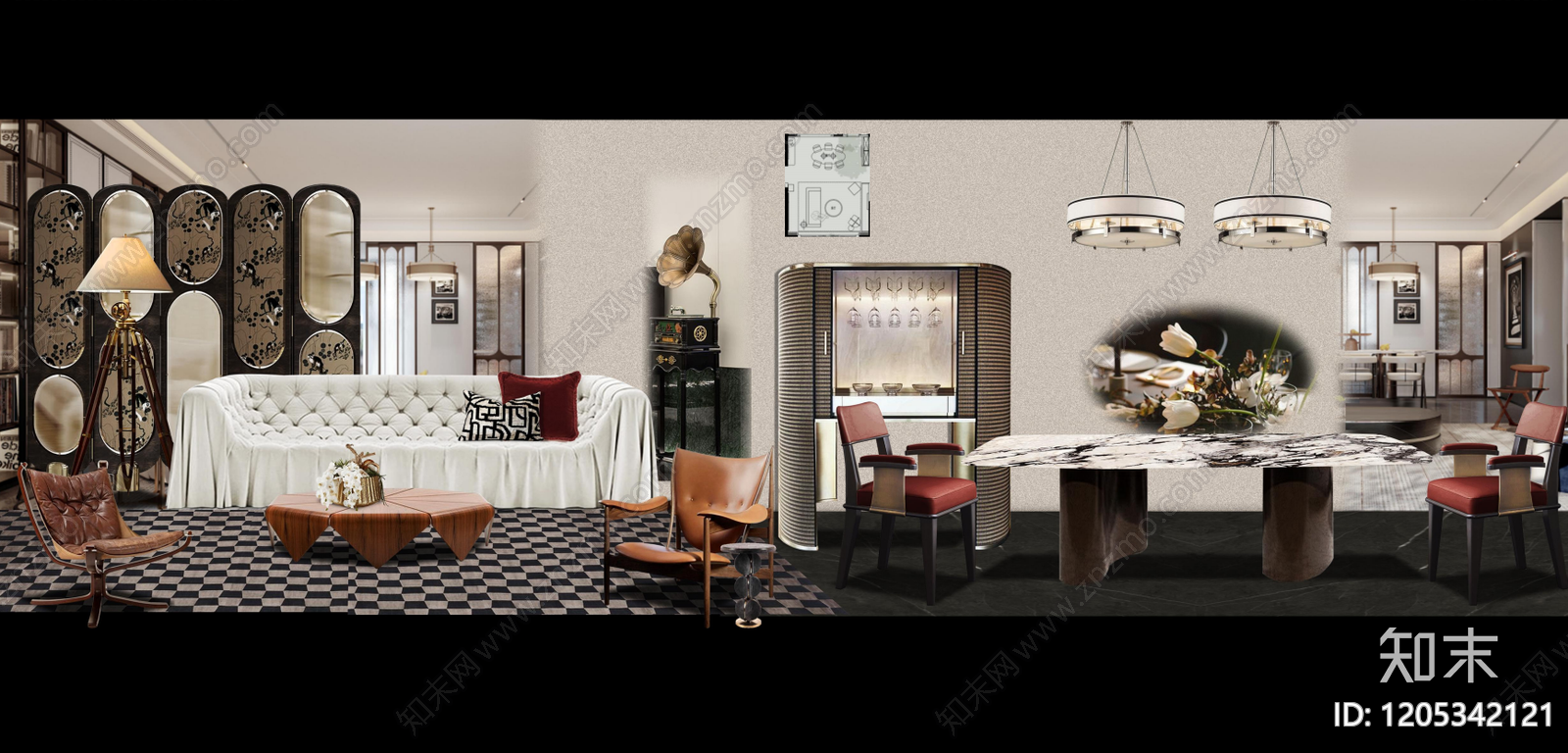 意式轻奢样板间下载【ID:1205342121】