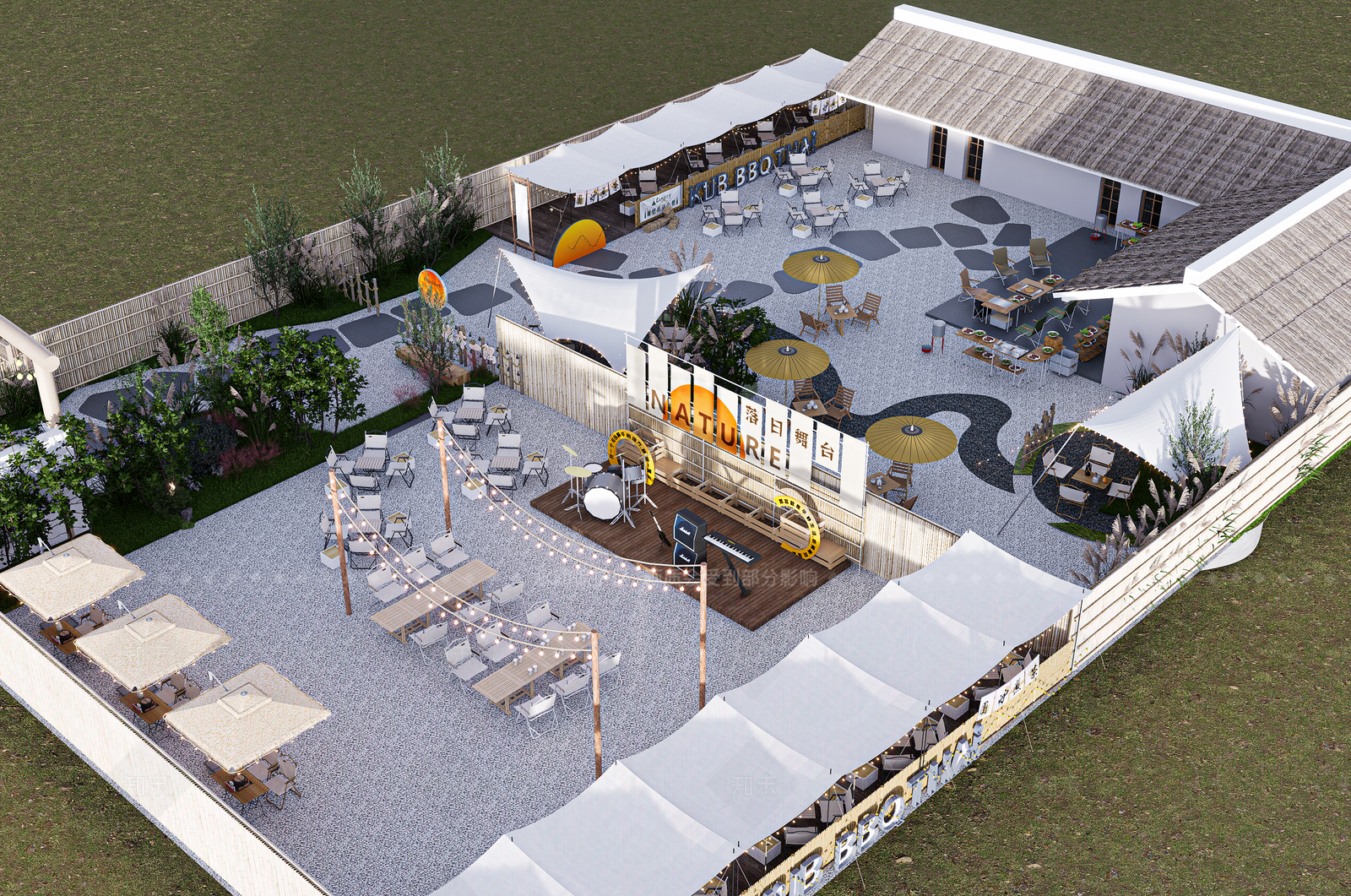 现代极简其他舞台SU模型下载【ID:1205347520】