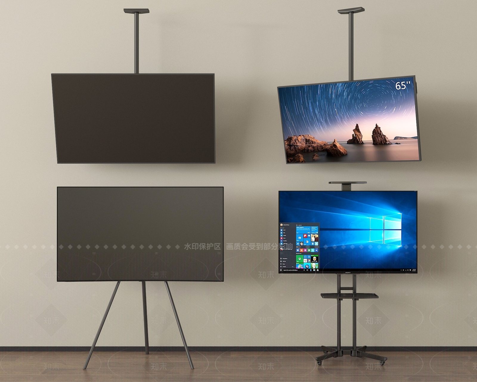 电视3D模型下载【ID:1205353745】