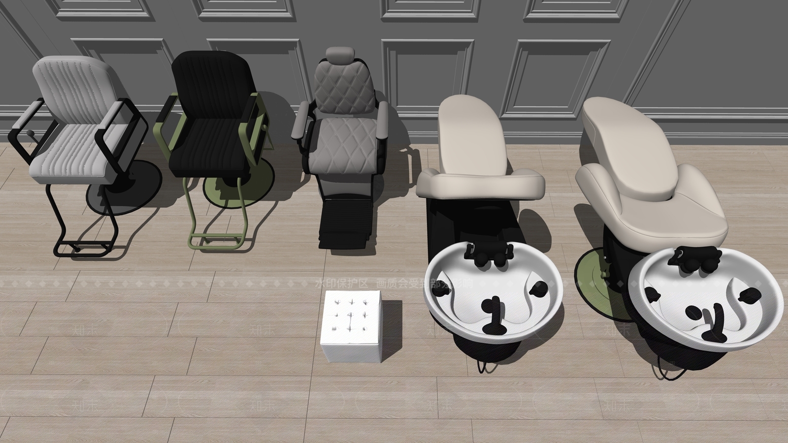 理发器材SU模型下载【ID:1205357964】