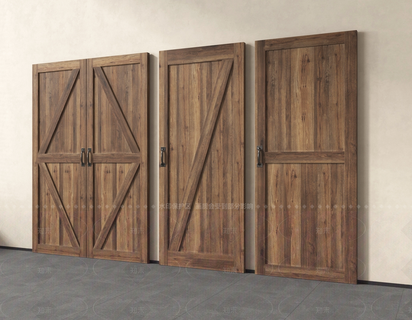 中式单开门SU模型下载【ID:1205358054】