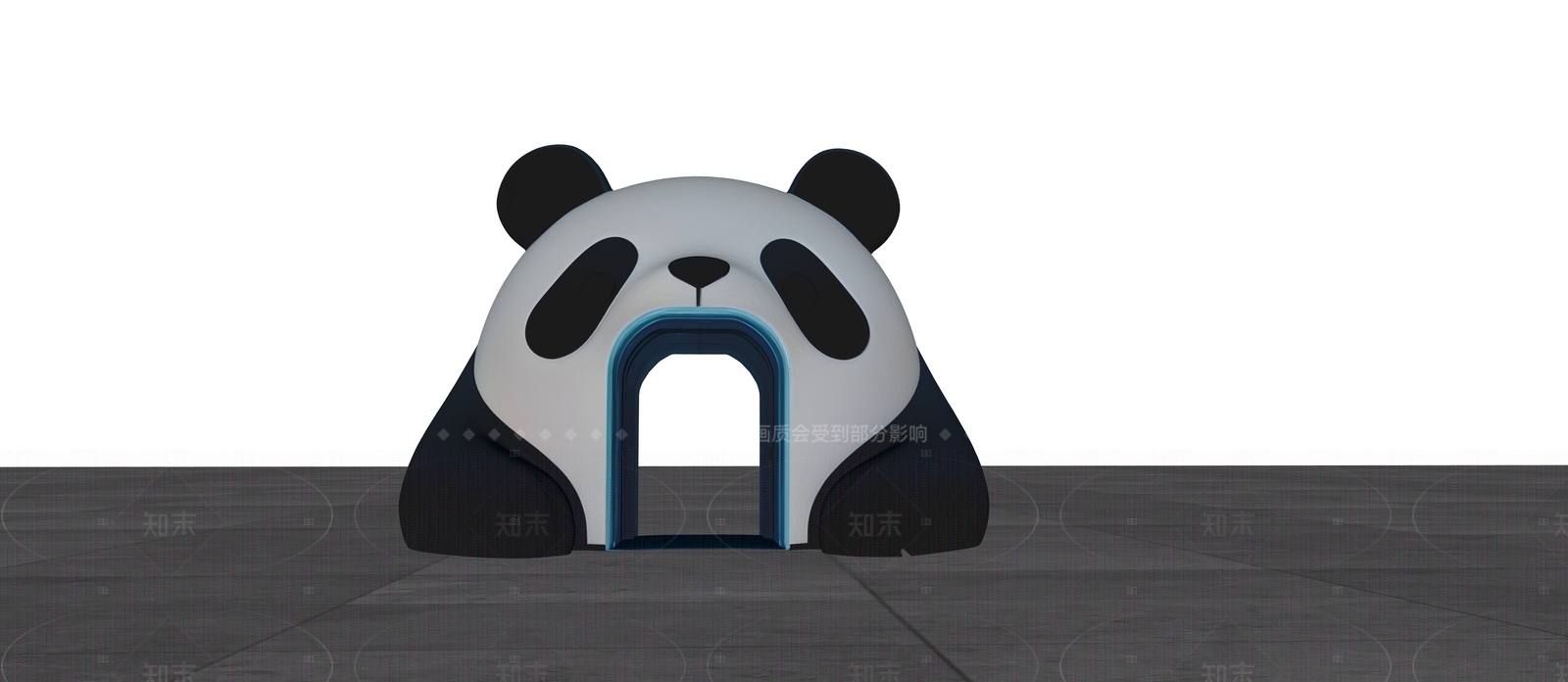 现代入口大门SU模型下载【ID:1205358693】