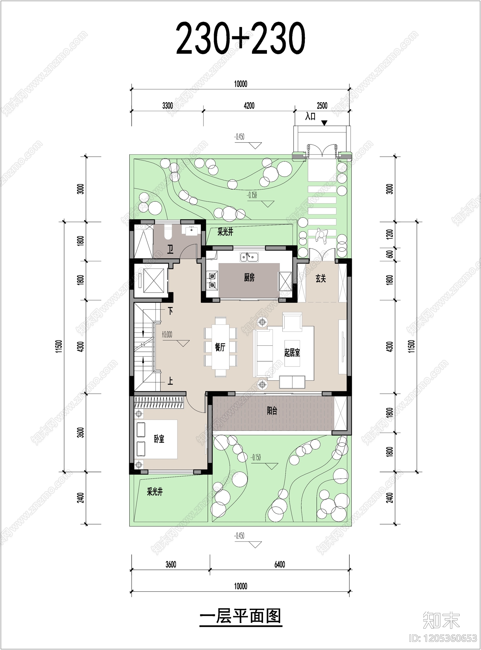 联排住宅施工图下载【ID:1205360653】